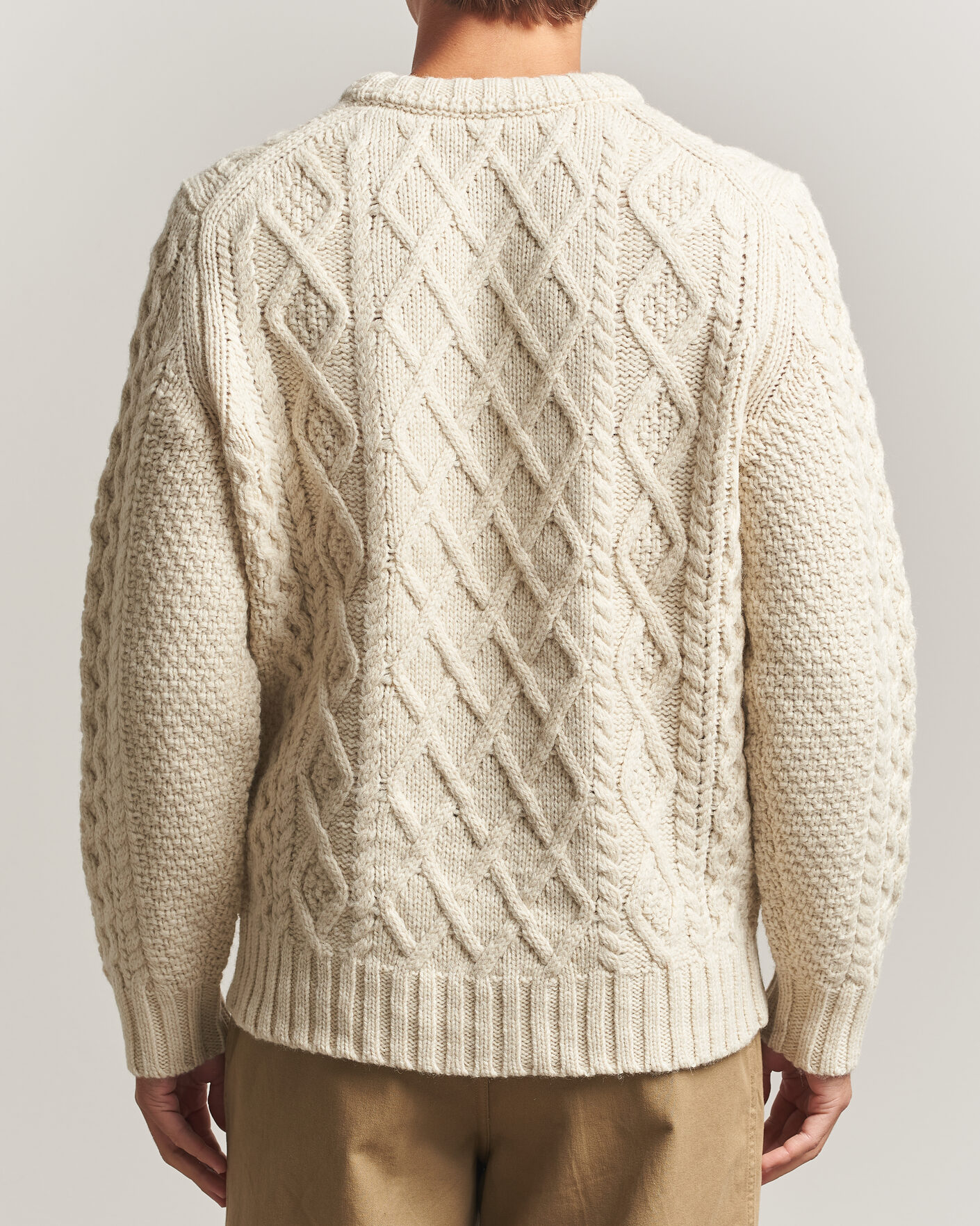 Herre | Trøjer | Morris | Ramsey Cable Sweater Off White