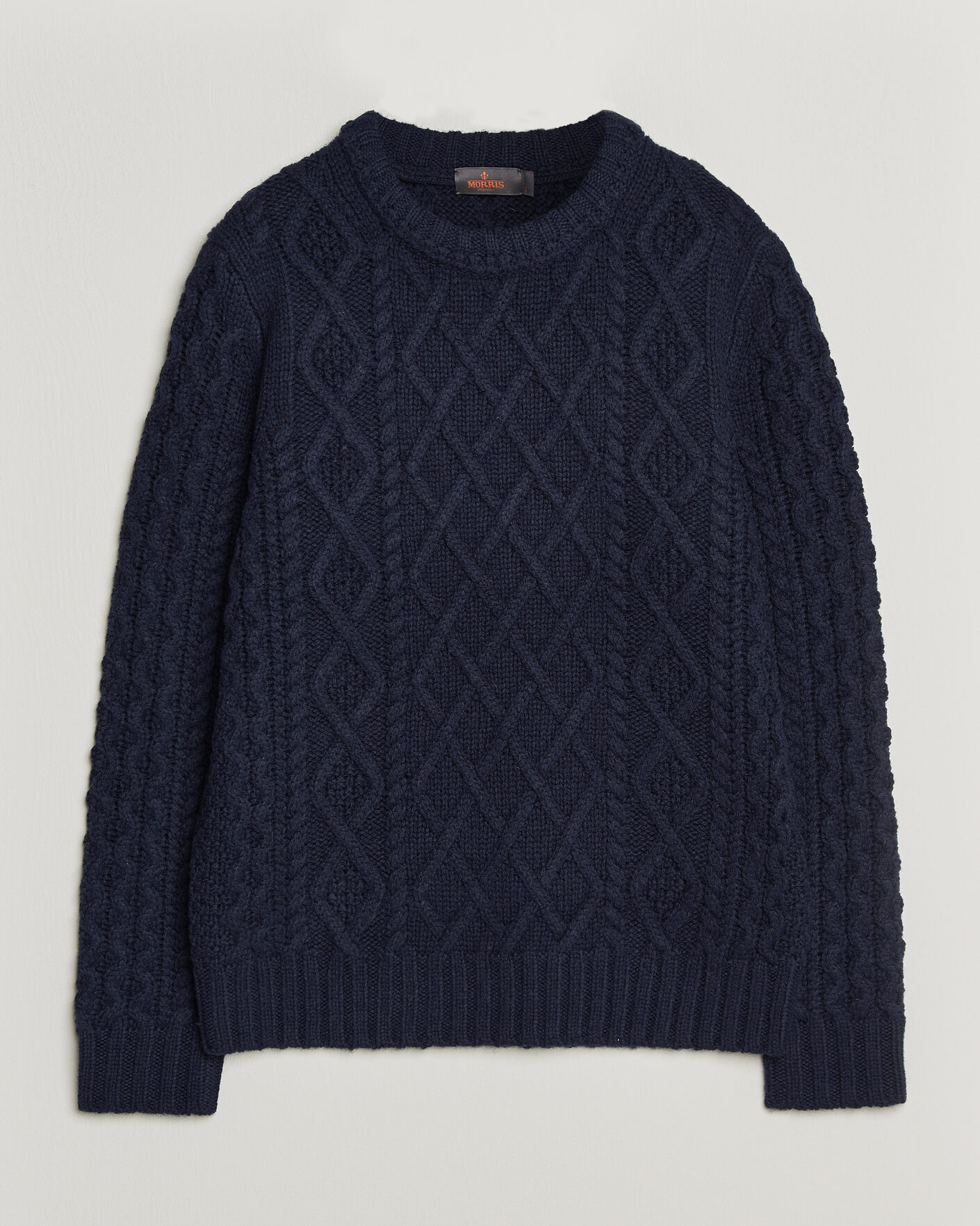 Herre | Trøjer | Morris | Ramsey Cable Sweater Navy