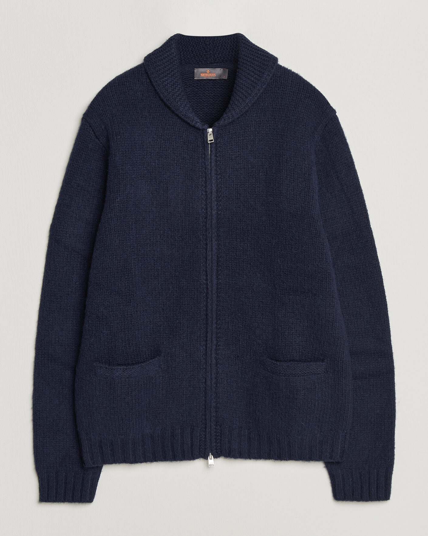 Herre | Trøjer | Morris | Boyd Zip Cardigan Navy