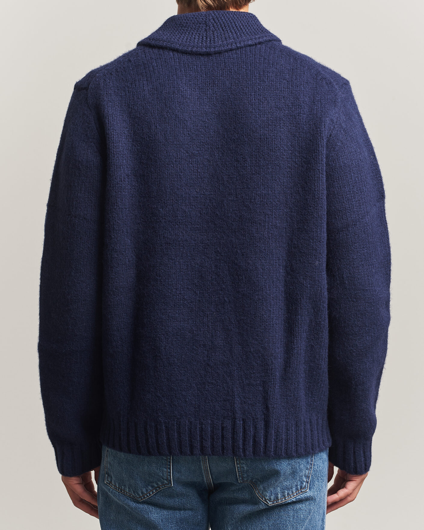 Herre | Trøjer | Morris | Boyd Zip Cardigan Navy
