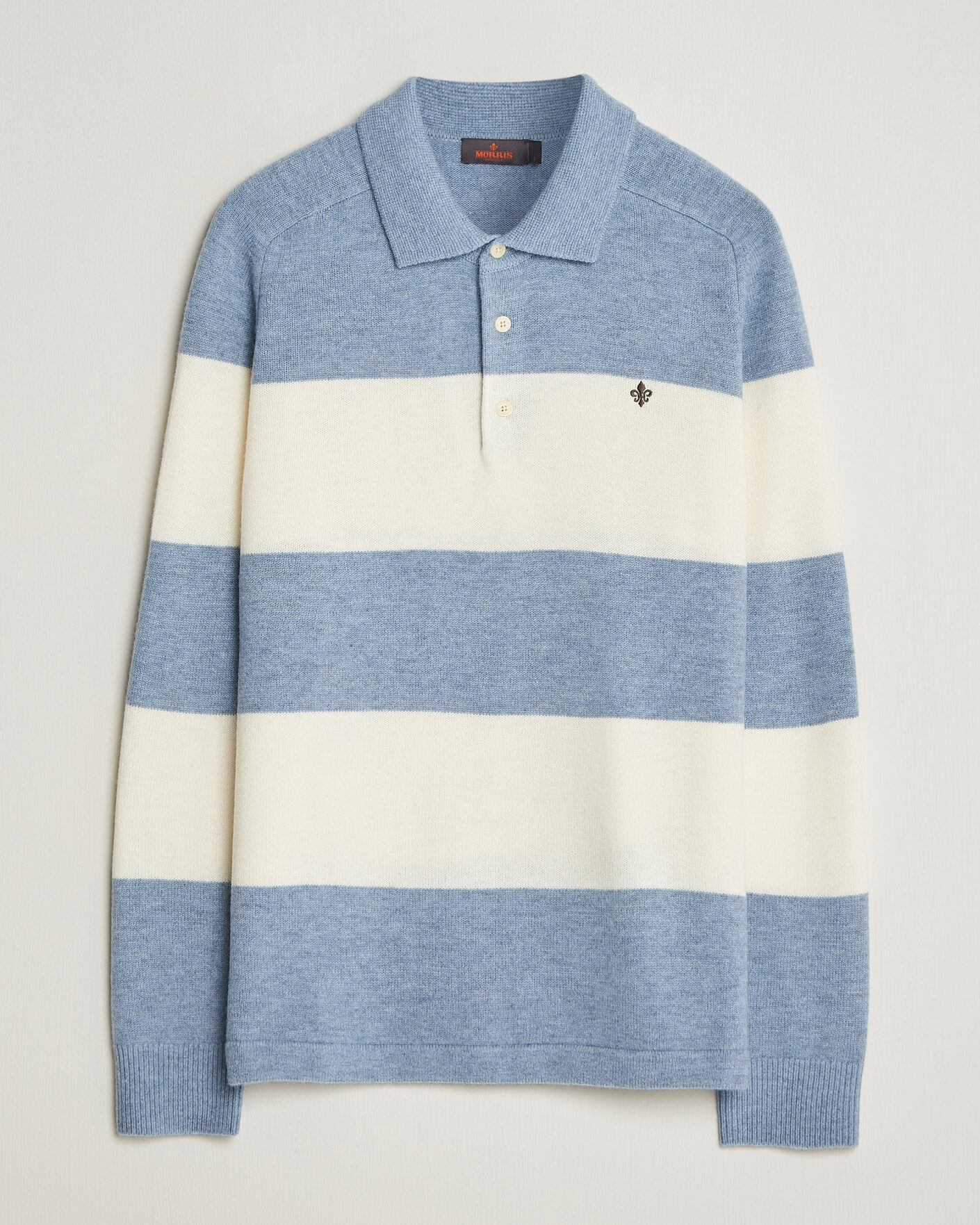 Herre | Trøjer | Morris | Hertford Knitted Polo Blue