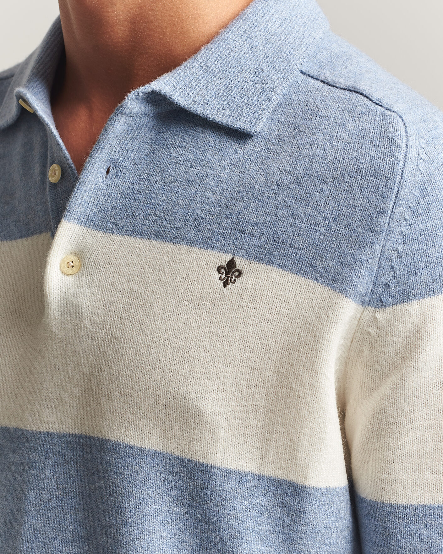 Herre | Trøjer | Morris | Hertford Knitted Polo Blue