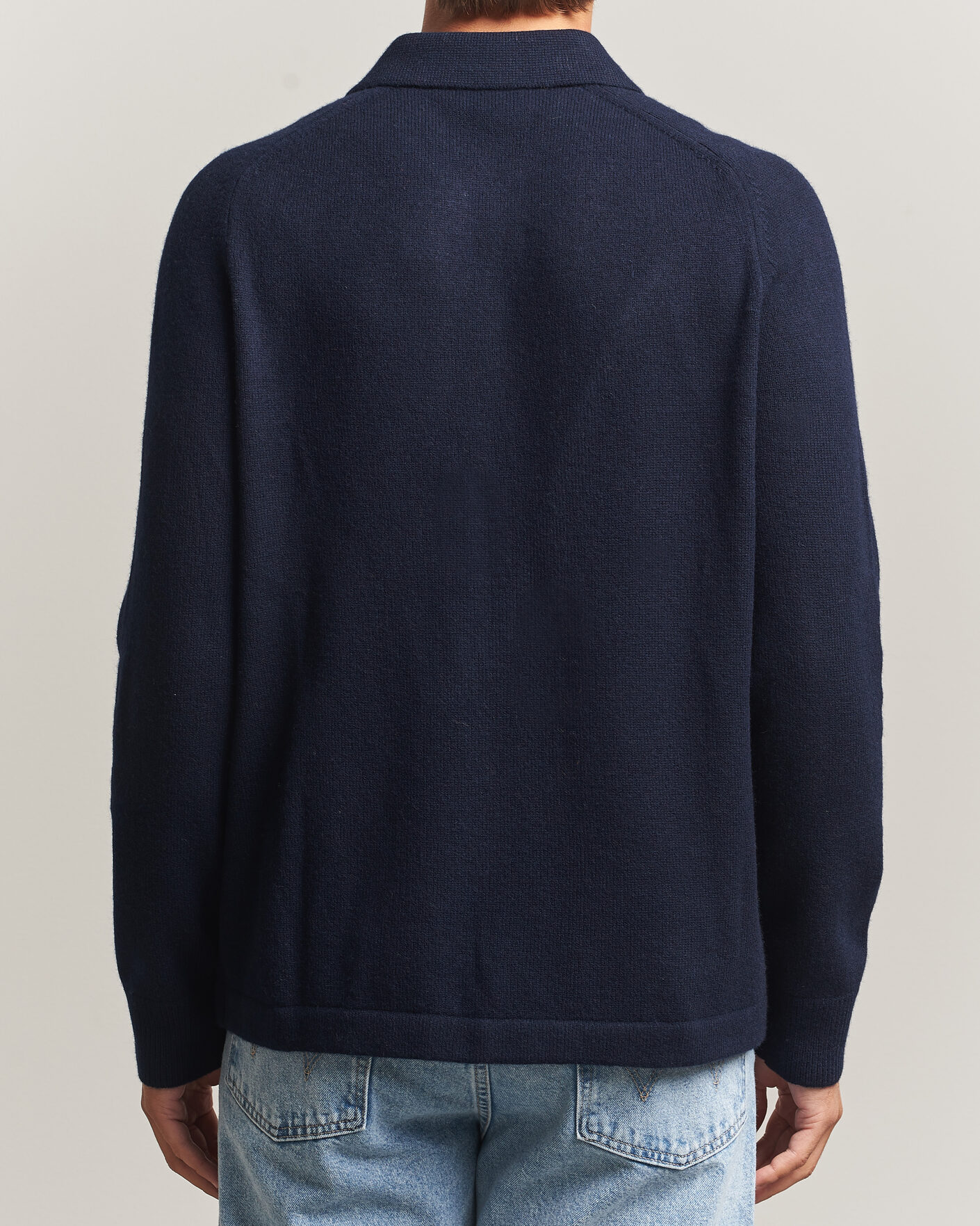 Herre | Trøjer | Morris | Hetford Knitted Polo Navy