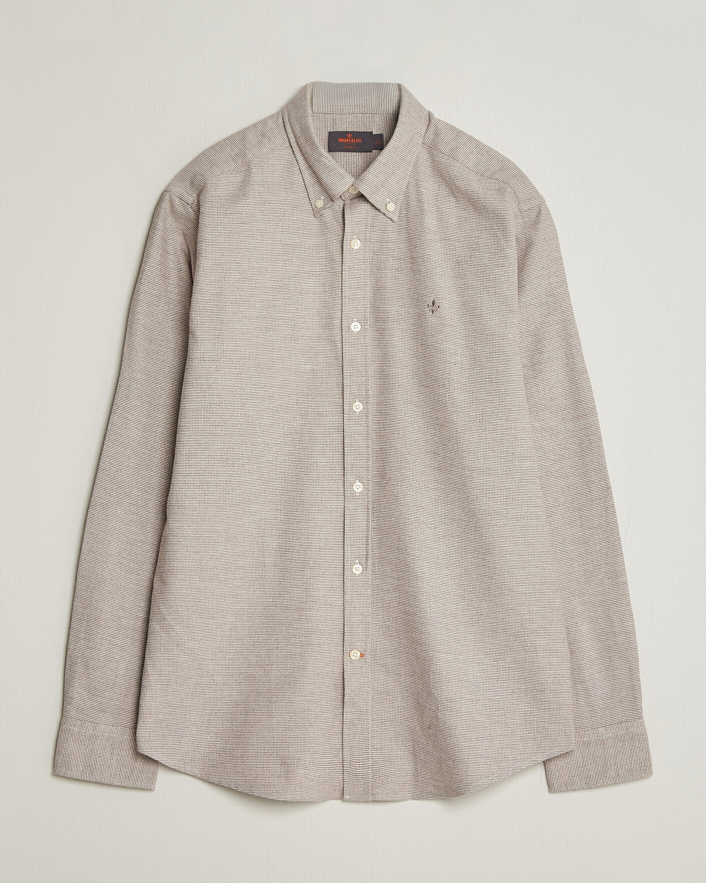 Herre | Skjorter | Morris | Flannel Check Shirt Khaki