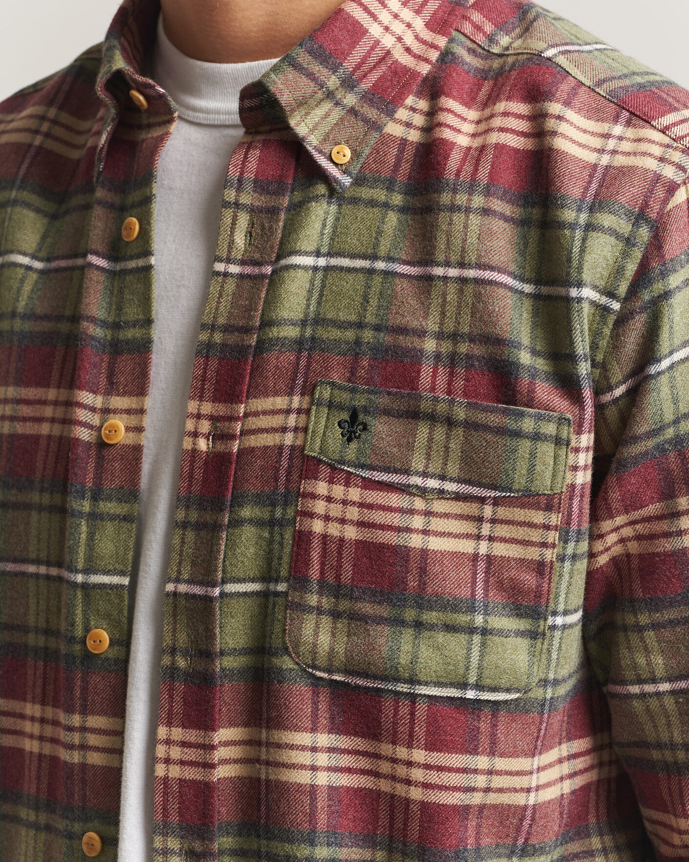 Herre | Skjorter | Morris | Flanell Big Check Shirt Green
