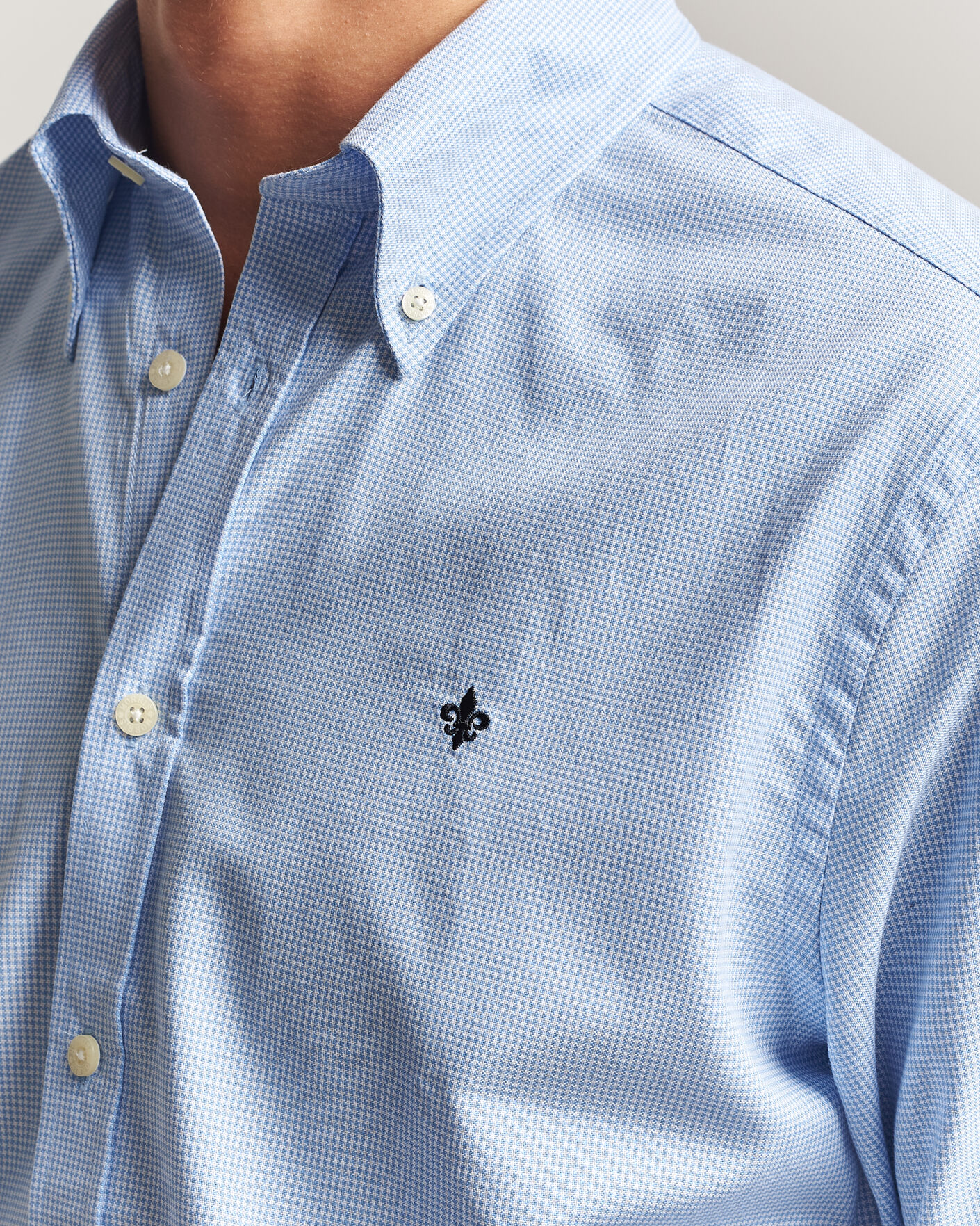 Herre | Skjorter | Morris | Fine Oxford Shirt Light Blue
