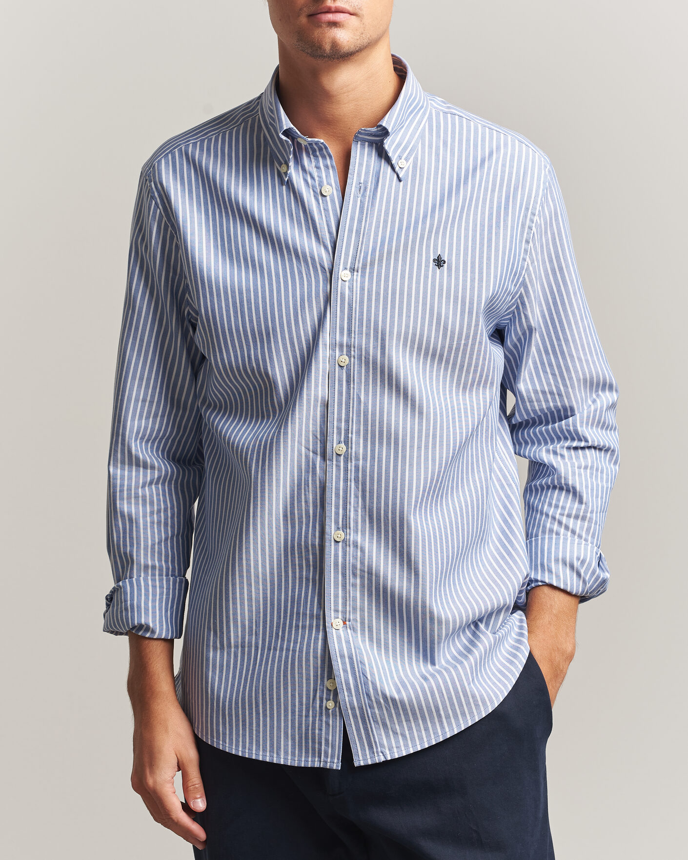 Herre | Skjorter | Morris | Fine Oxford Shirt Blue