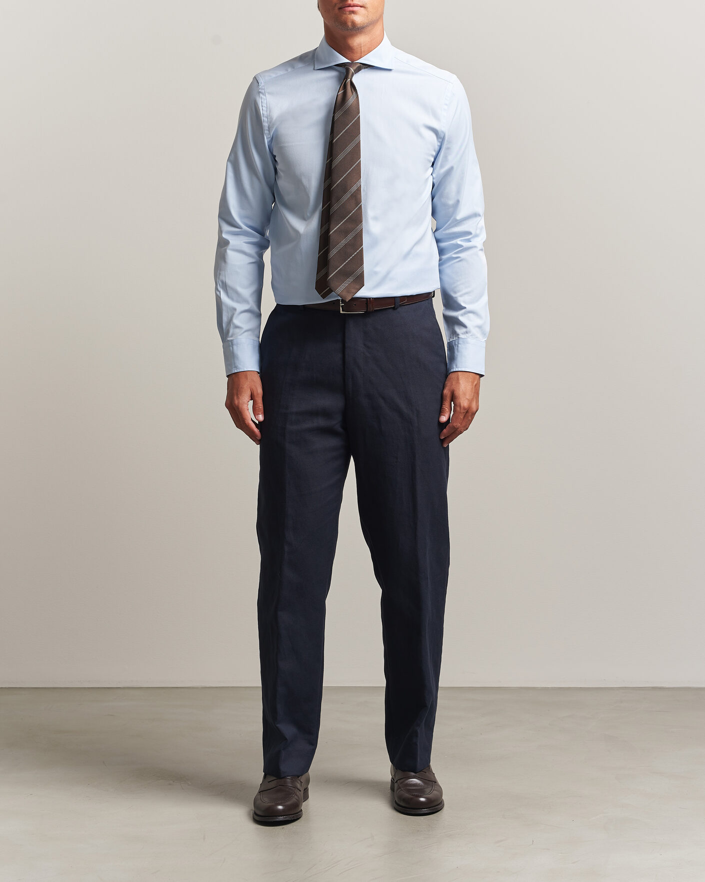 Herre | Skjorter | Morris | Twill Shirt Light Blue