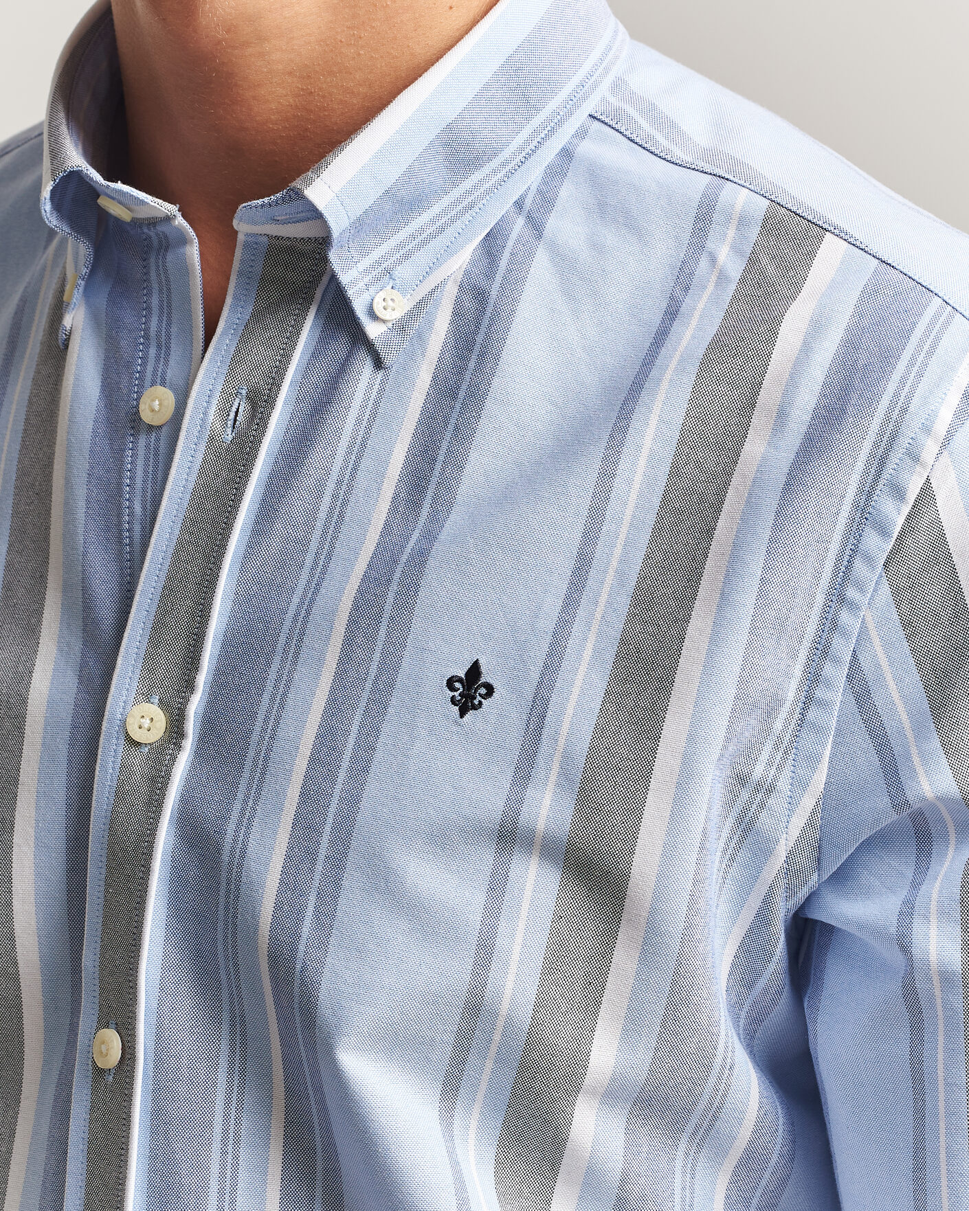 Herre | Skjorter | Morris | Happy Oxford Shirt Blue