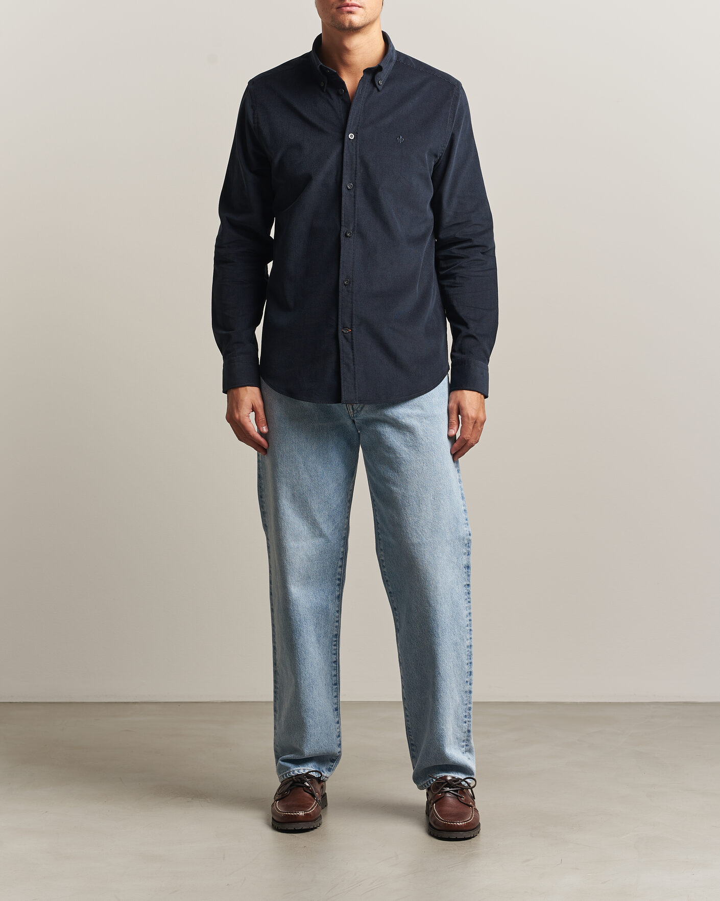Herre | Skjorter | Morris | Douglas Cord Shirt Blue