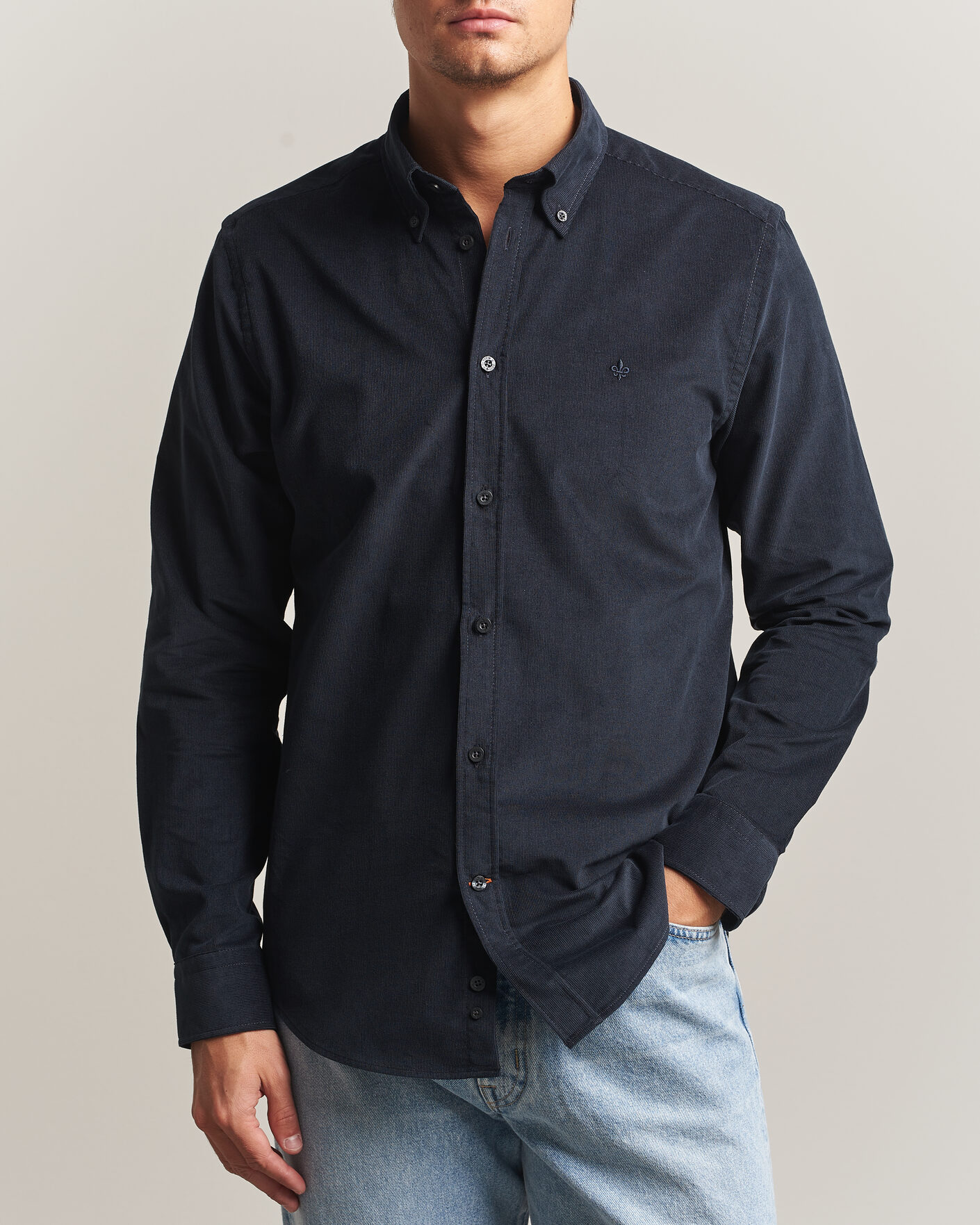 Herre | Skjorter | Morris | Douglas Cord Shirt Blue