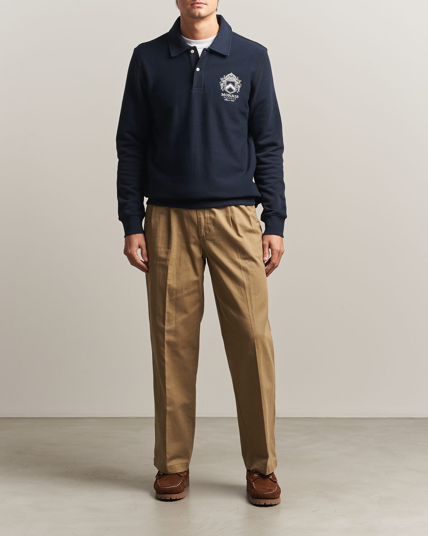 Herre | Trøjer | Morris | Winston Polo Sweatshirt Old Blue