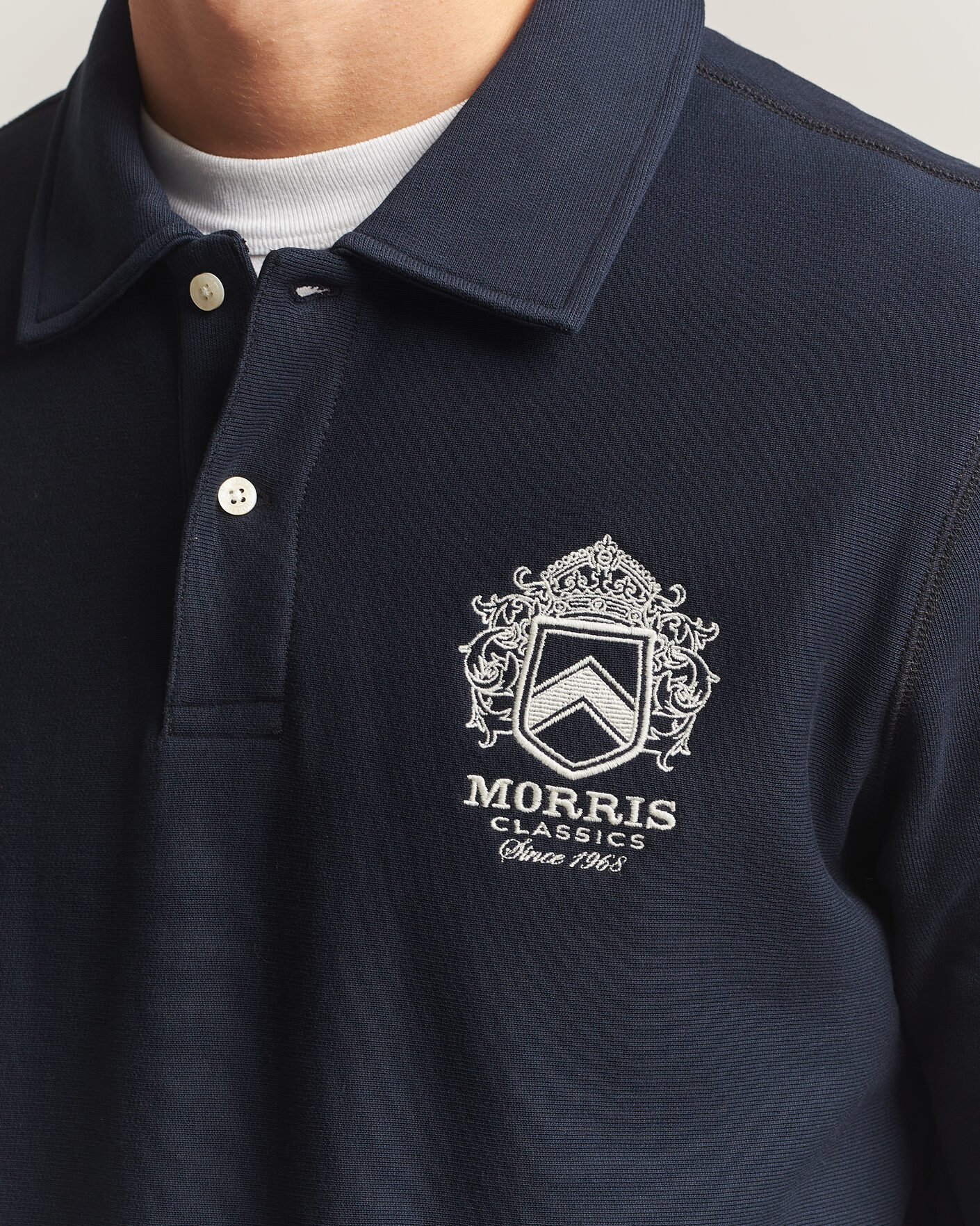 Herre | Trøjer | Morris | Winston Polo Sweatshirt Old Blue