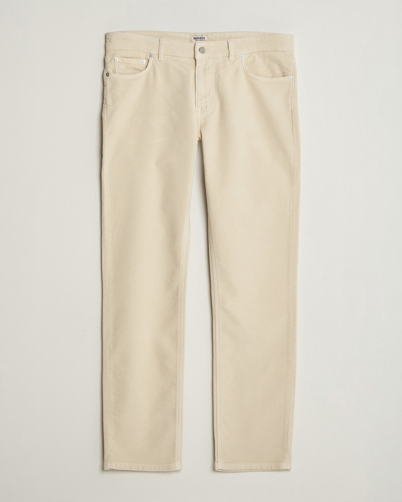Herre | Bukser | Morris | James Winter Twill 5-Pocket Pants Off White