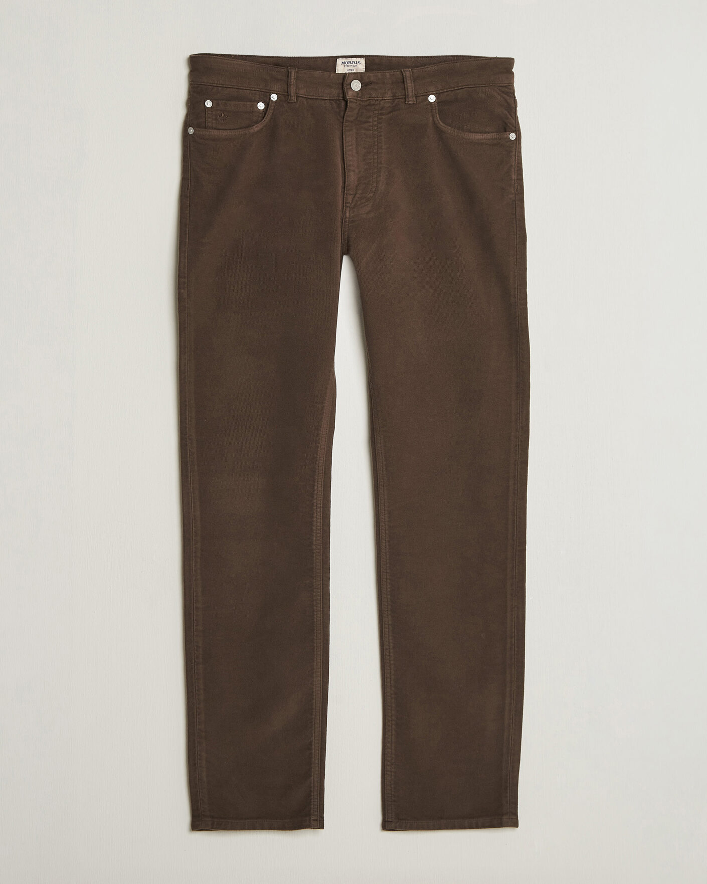 Herre | Bukser | Morris | James Winter Twill 5-Pocket Pants Brown