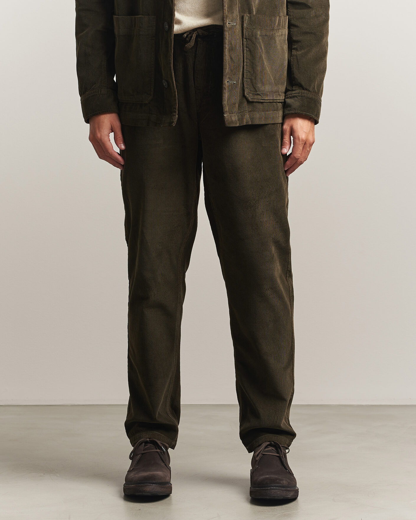 Herre | Bukser | Morris | Fenix Cord Trousers Olive