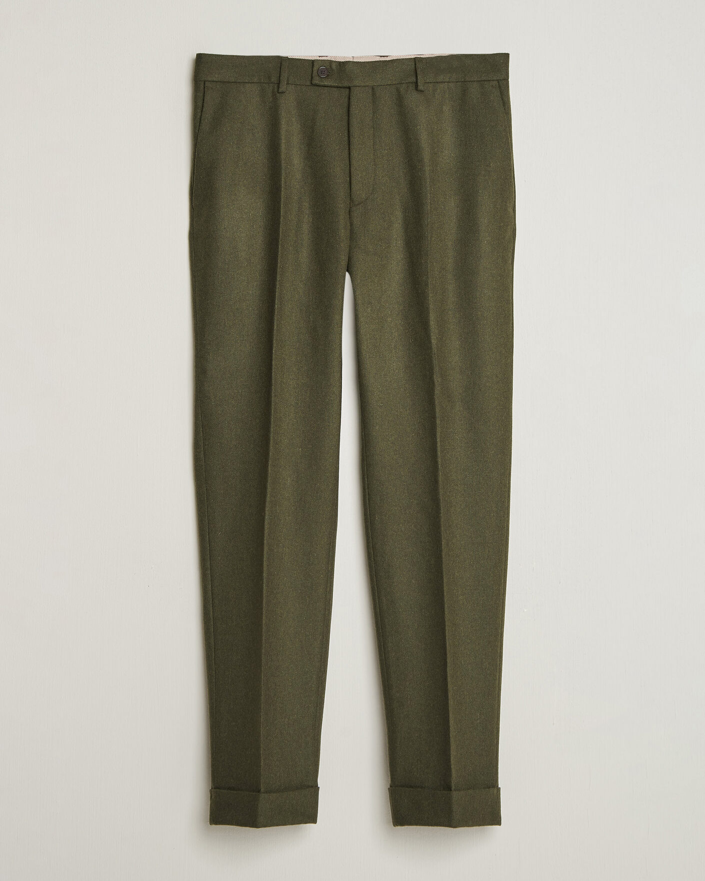 Herre | Bukser | Morris | Flannel Suit Trousers Green