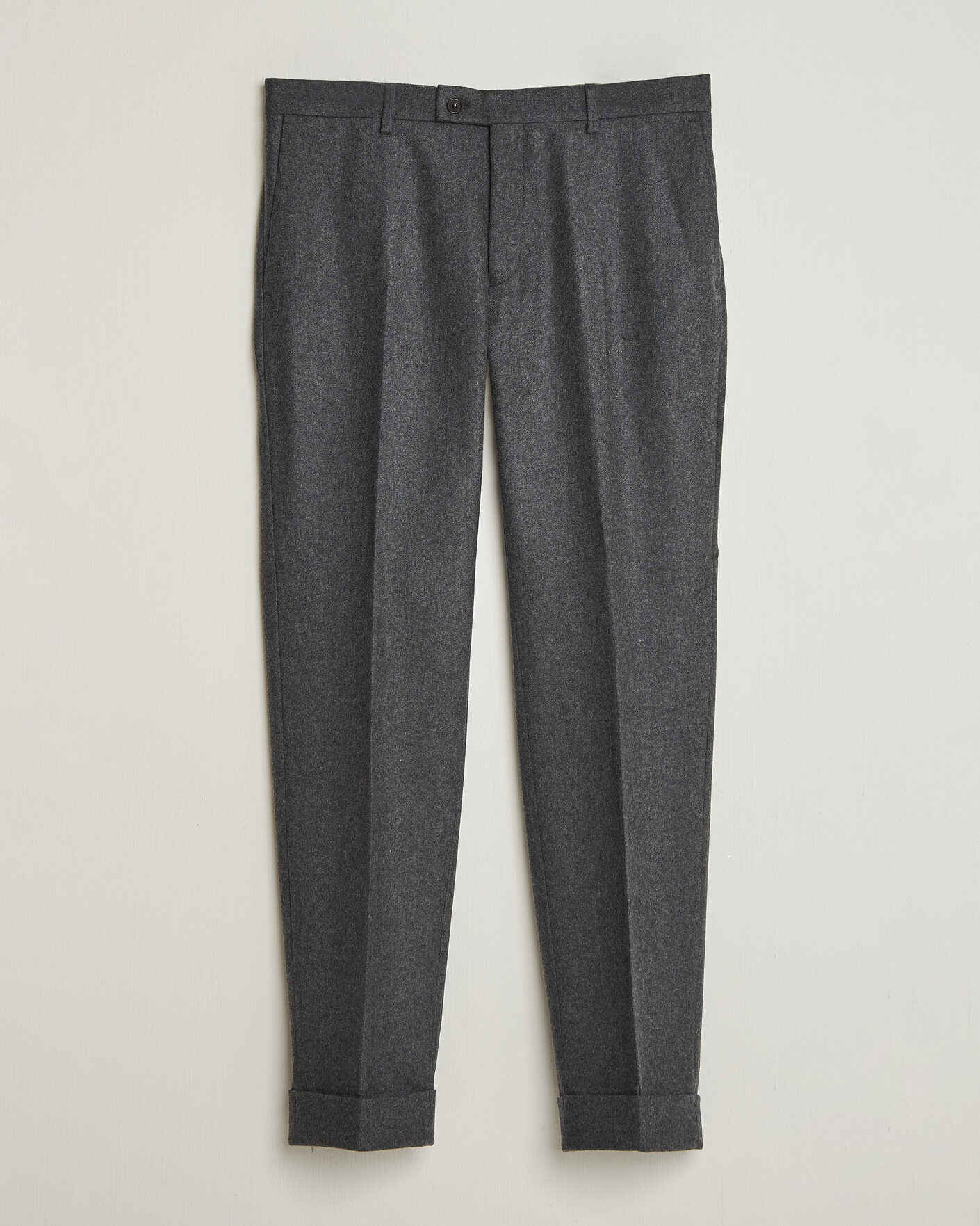 Herre | Bukser | Morris | Flannel Suit Trousers Grey
