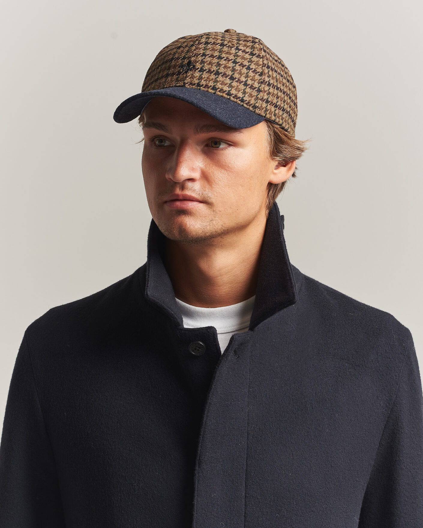 Herre | Hatte & kasketter | Morris | Digby Check Cap Brown