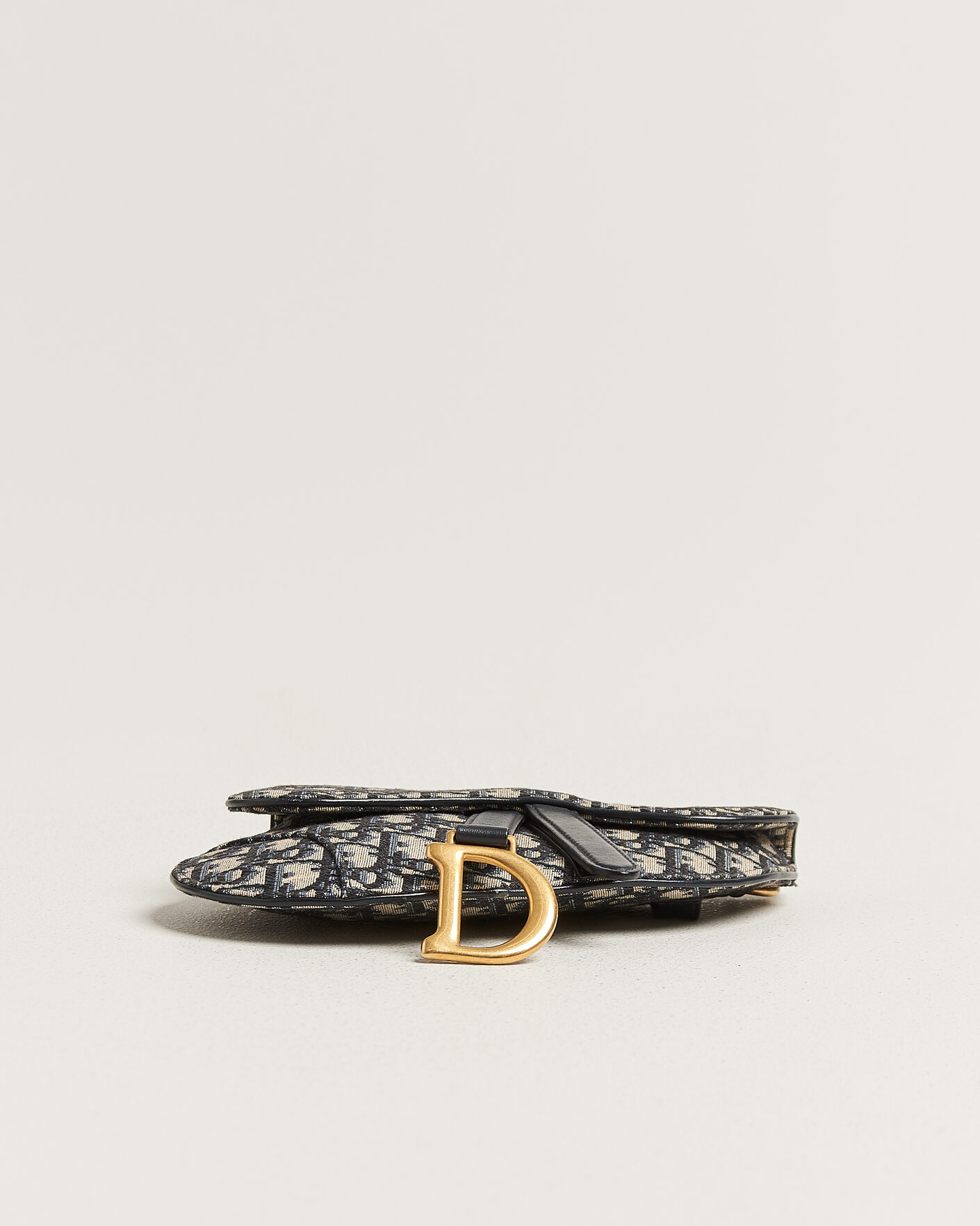 Herre | Pre-Owned & Vintage Bags | Dior Pre-Owned | Saddle Belt Pouch Bag Oblique Jacquard Blue