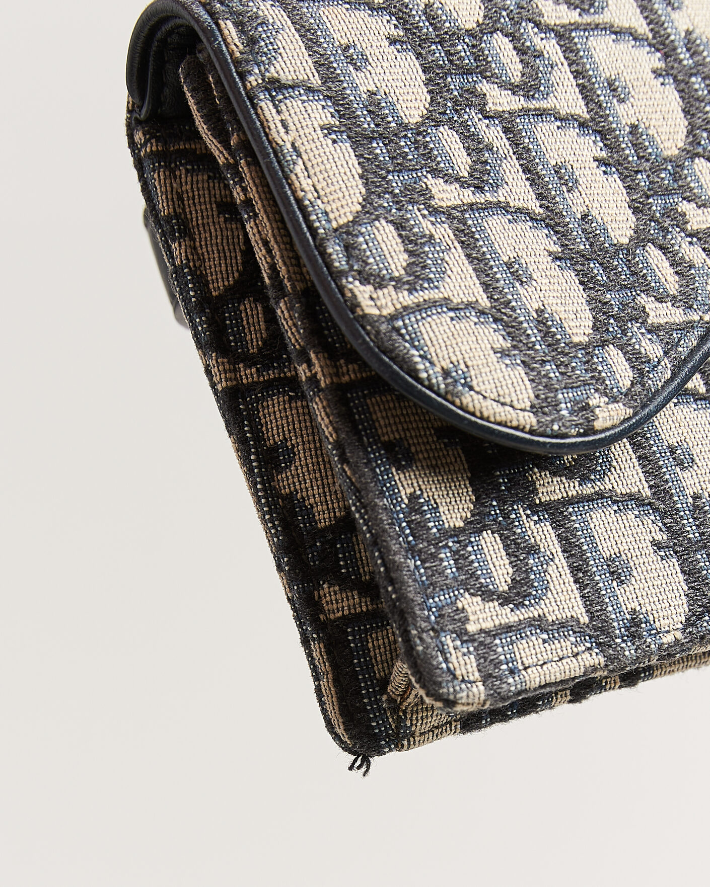 Herre | Pre-Owned & Vintage Bags | Dior Pre-Owned | Saddle Rectangular Belt Bag Blue