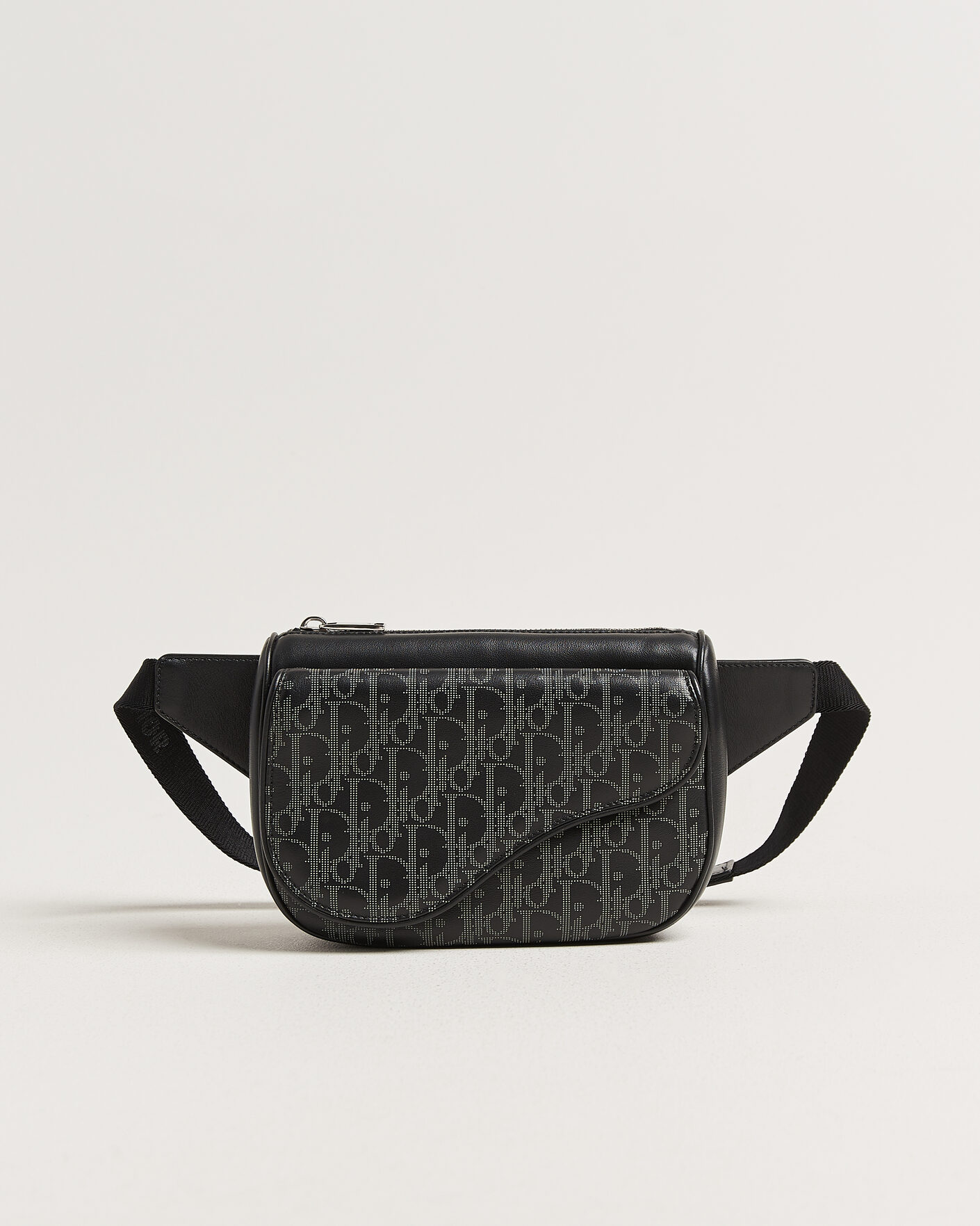 Herre | Pre-Owned & Vintage Bags | Dior Pre-Owned | Saddle Bag Oblique Leather Black