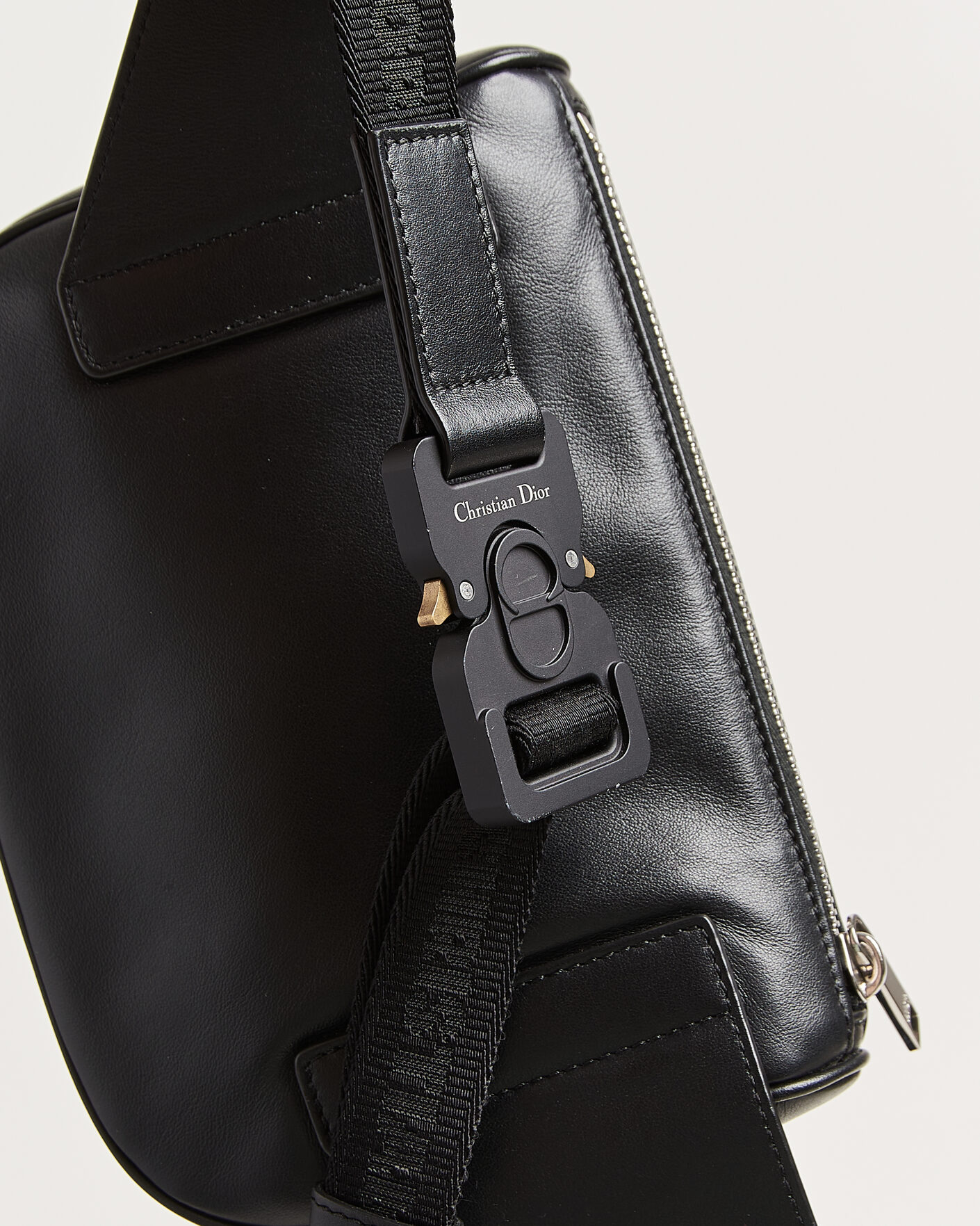 Herre | Pre-Owned & Vintage Bags | Dior Pre-Owned | Saddle Bag Oblique Leather Black