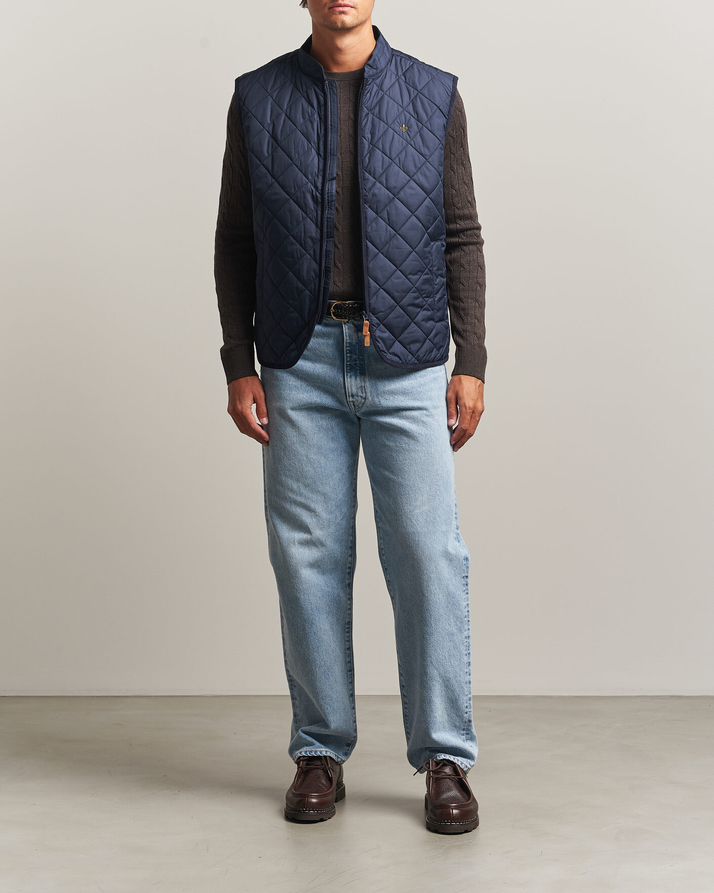 Herre | Veste | Morris | Teddy Quilted Vest Old Blue