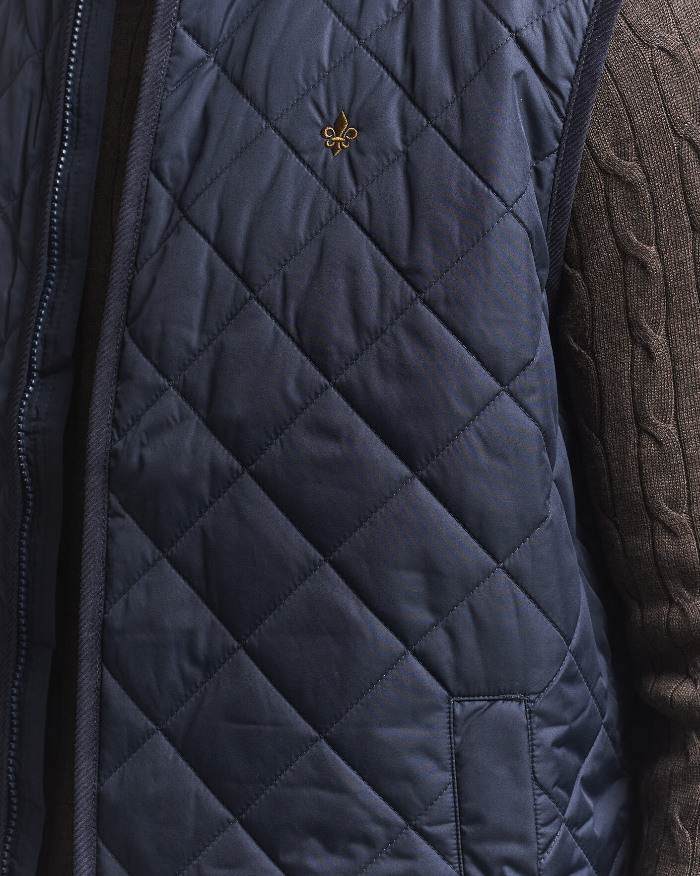 Herre | Veste | Morris | Teddy Quilted Vest Old Blue