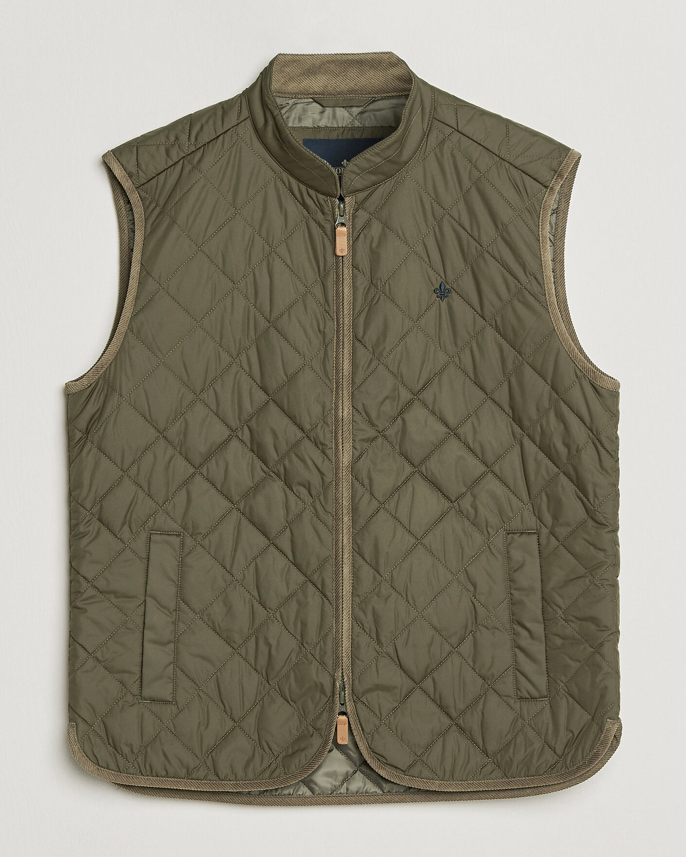 Herre | Veste | Morris | Teddy Quilted Vest Olive