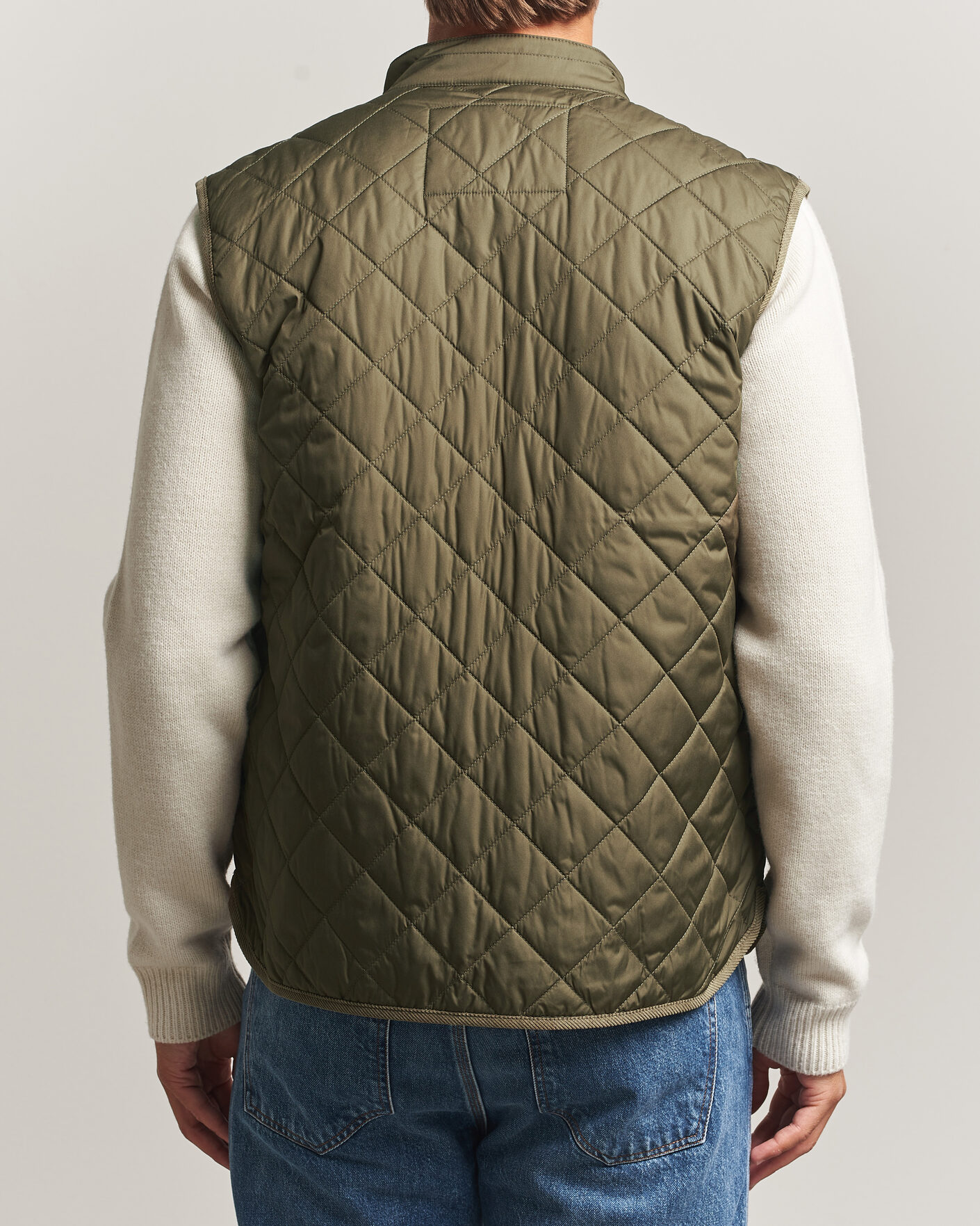 Herre | Veste | Morris | Teddy Quilted Vest Olive