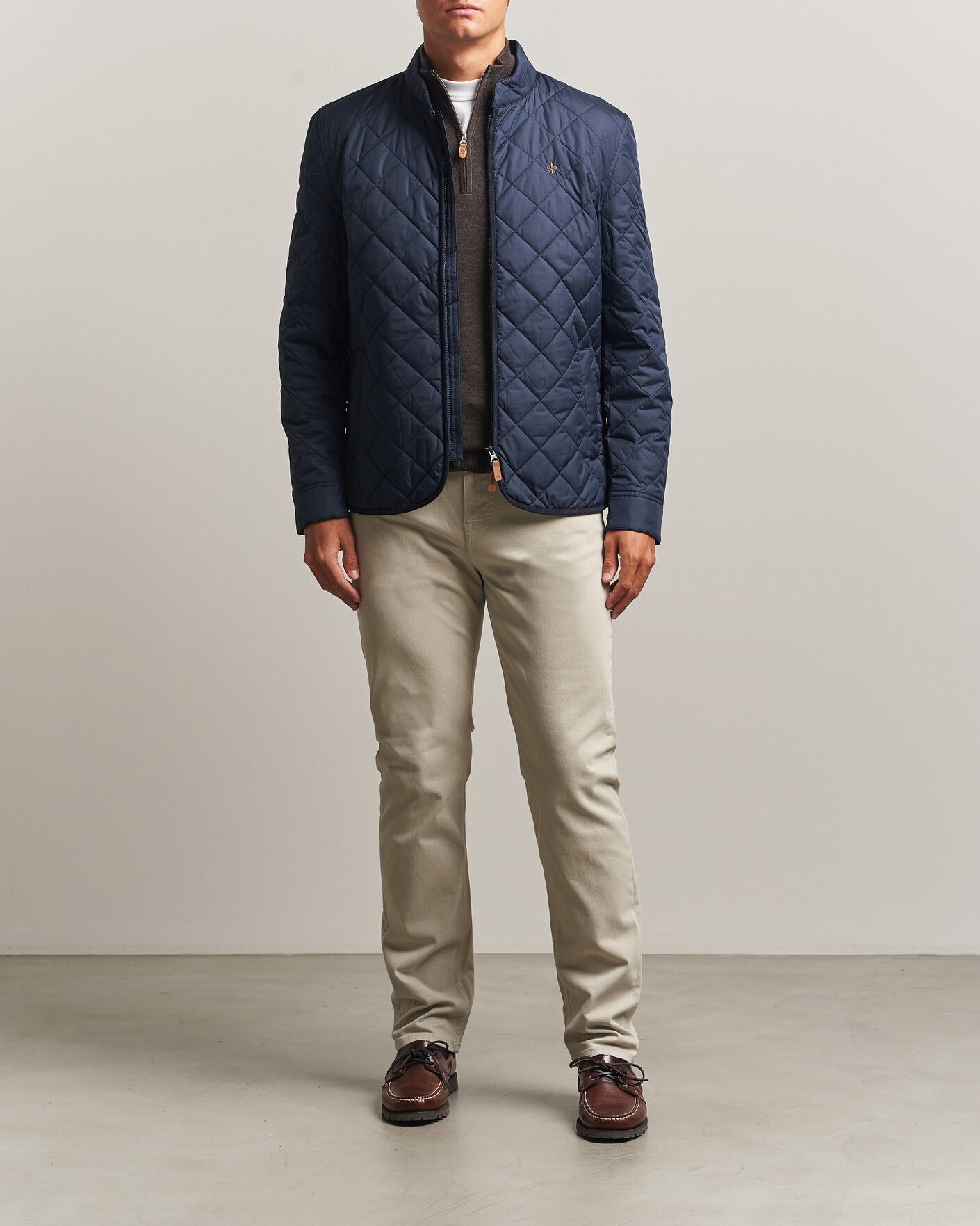 Herre | Jakker | Morris | Teddy Quilted Jacket Old Blue