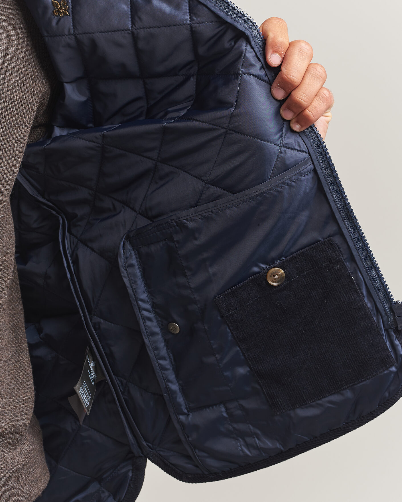 Herre | Jakker | Morris | Teddy Quilted Jacket Old Blue