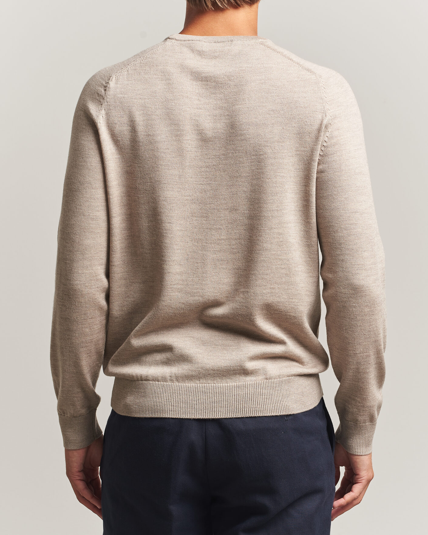 Herre | Trøjer | Morris | Merino O-Neck Khaki