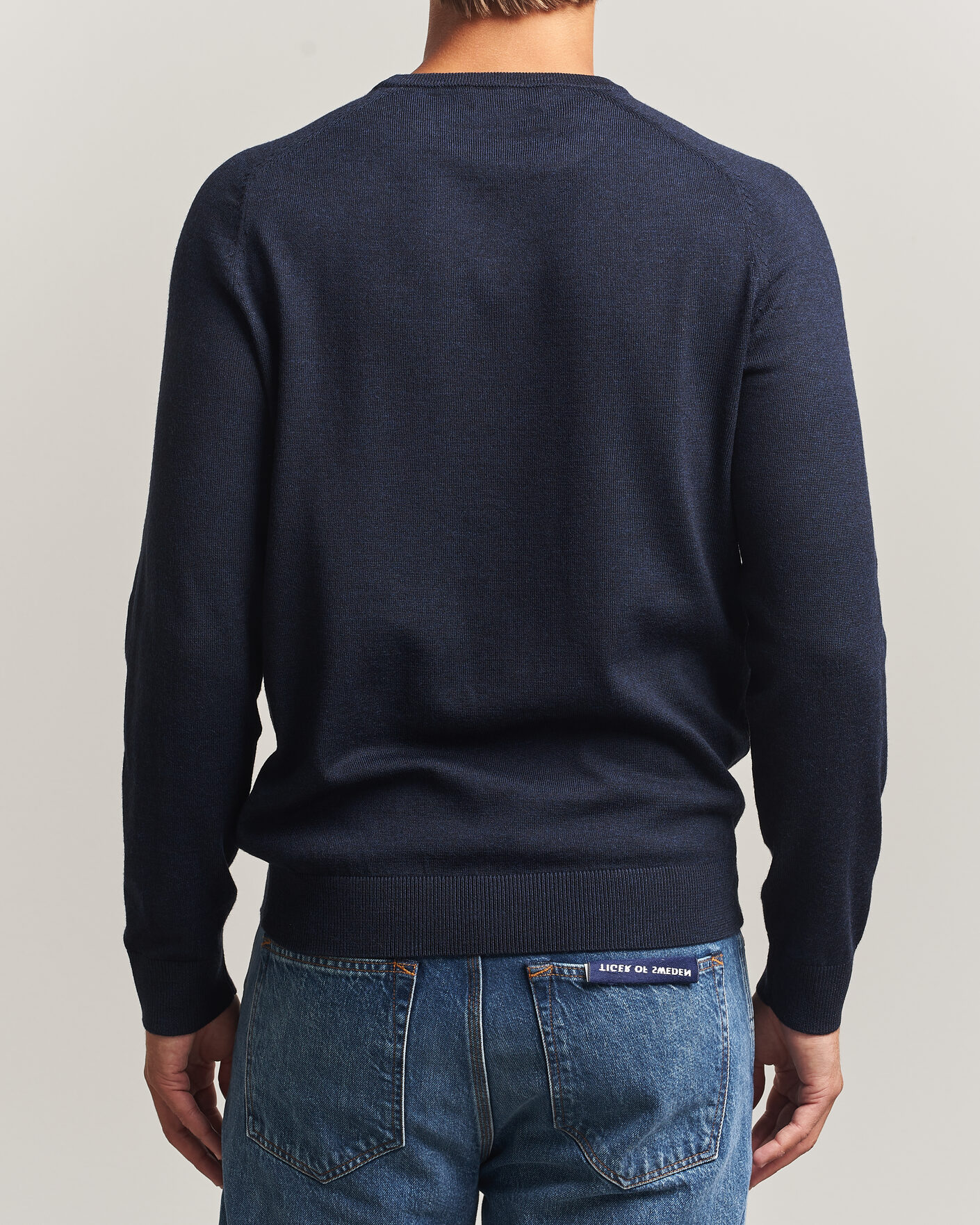 Herre | Trøjer | Morris | Merino O-Neck Navy