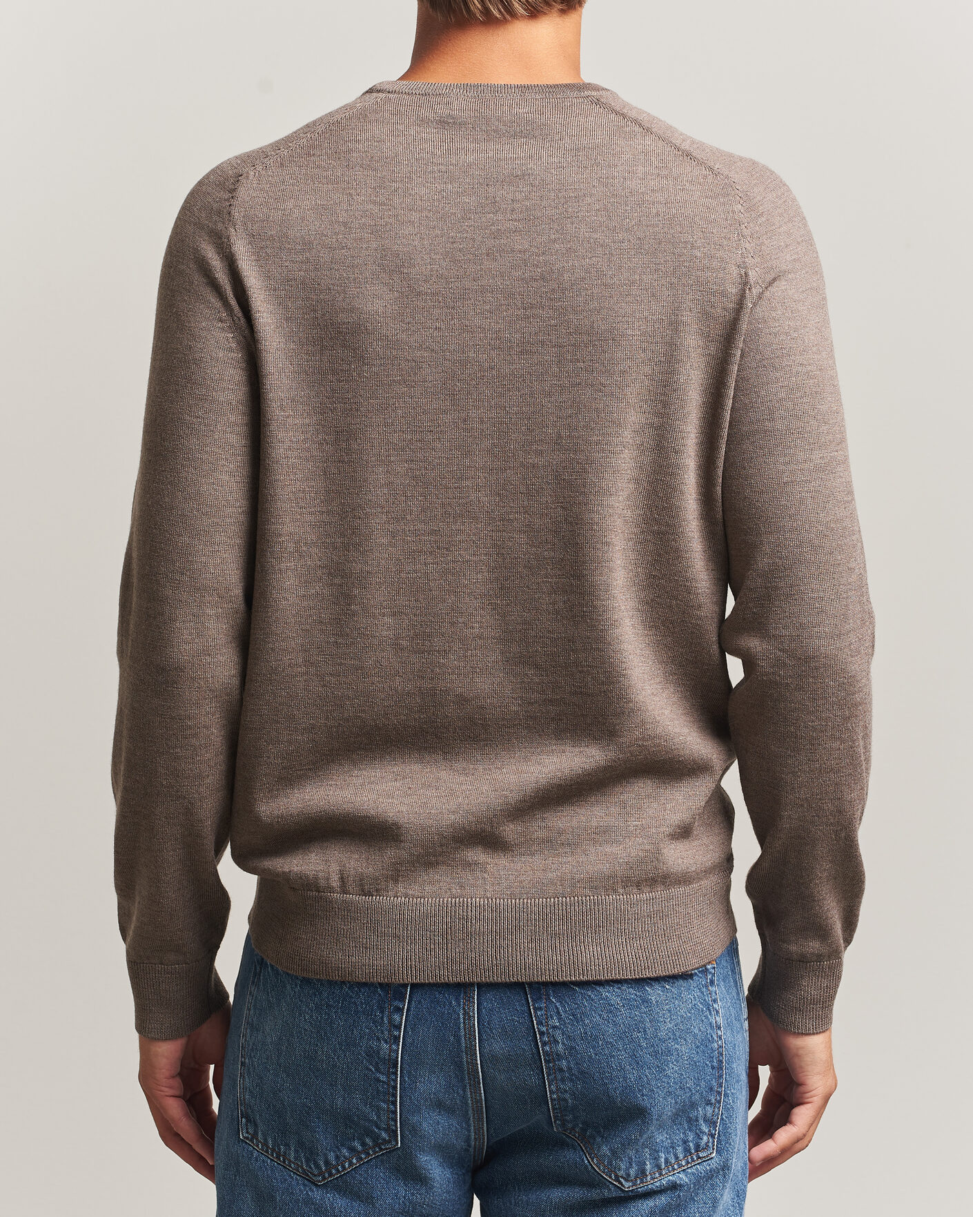 Herre | Trøjer | Morris | Merino O-Neck Brown