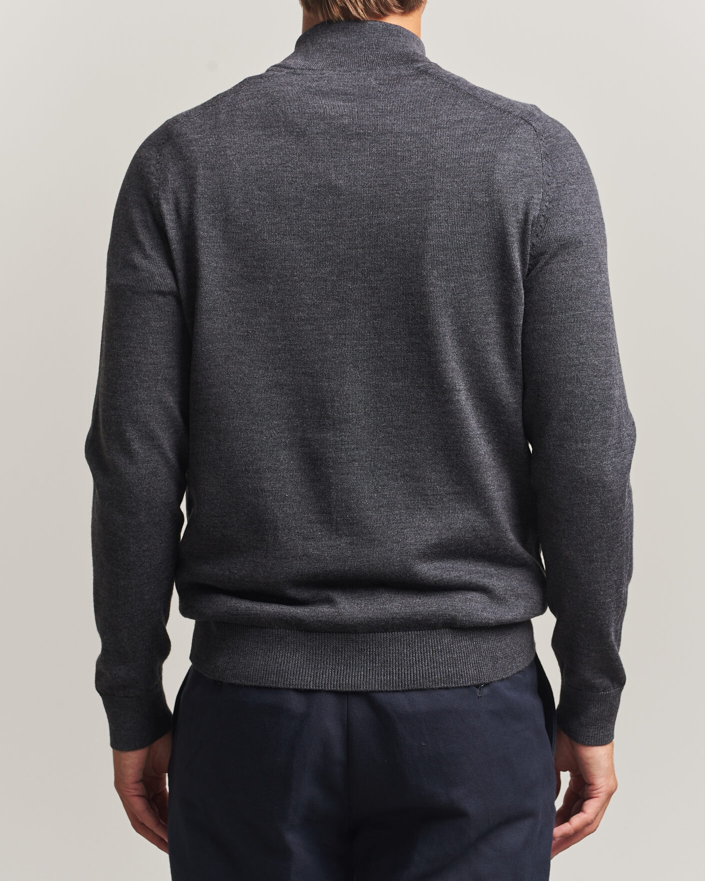 Herre | Trøjer | Morris | John Merino Half Zip Grey