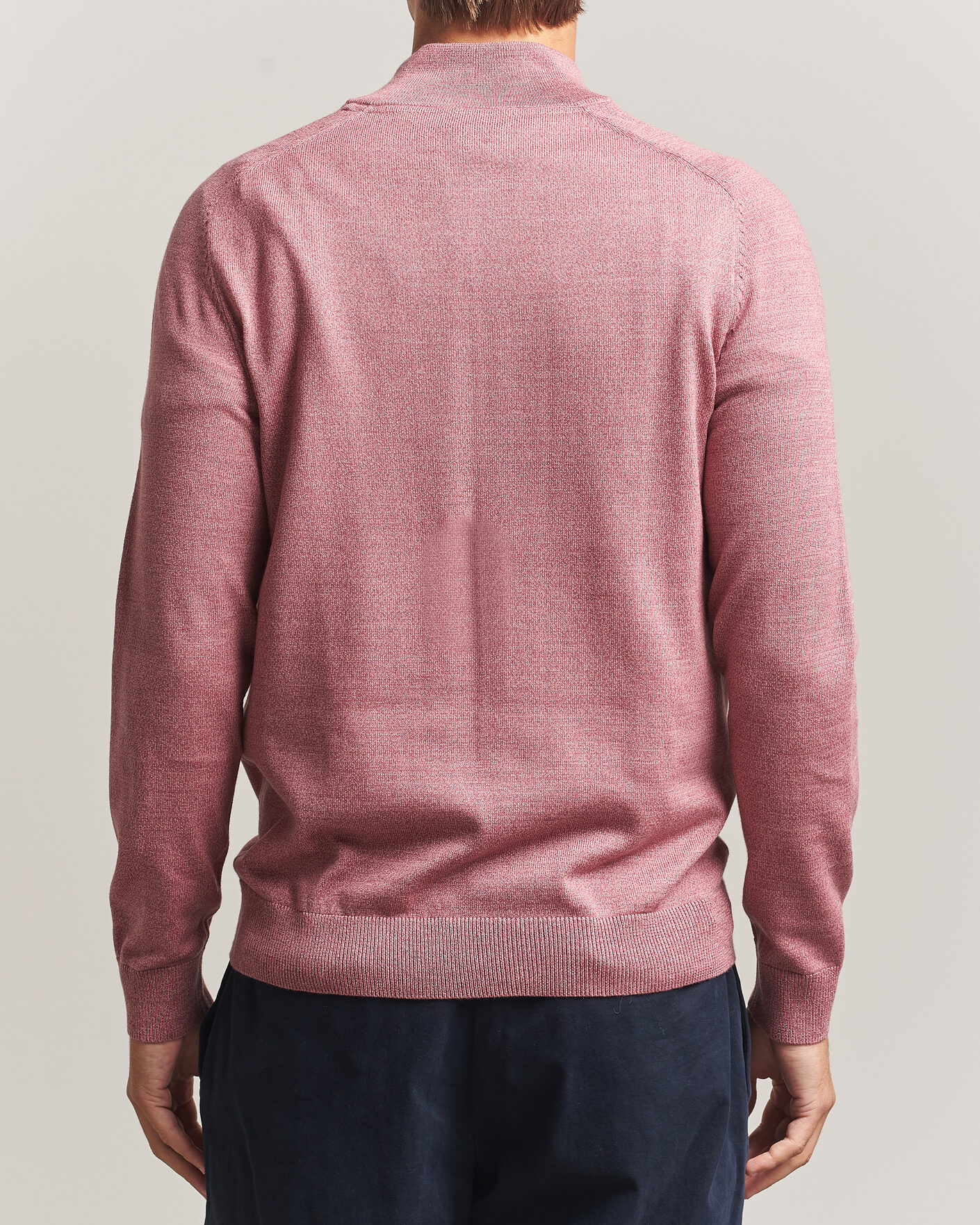 Herre | Trøjer | Morris | John Merino Half Zip Cerise