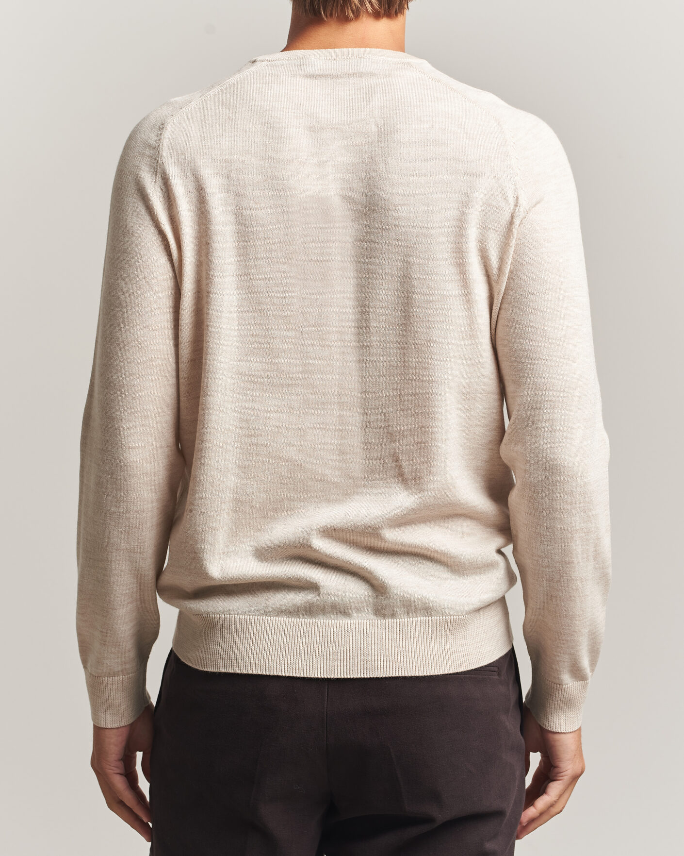 Herre | Trøjer | Morris | Merino O-Neck Off White