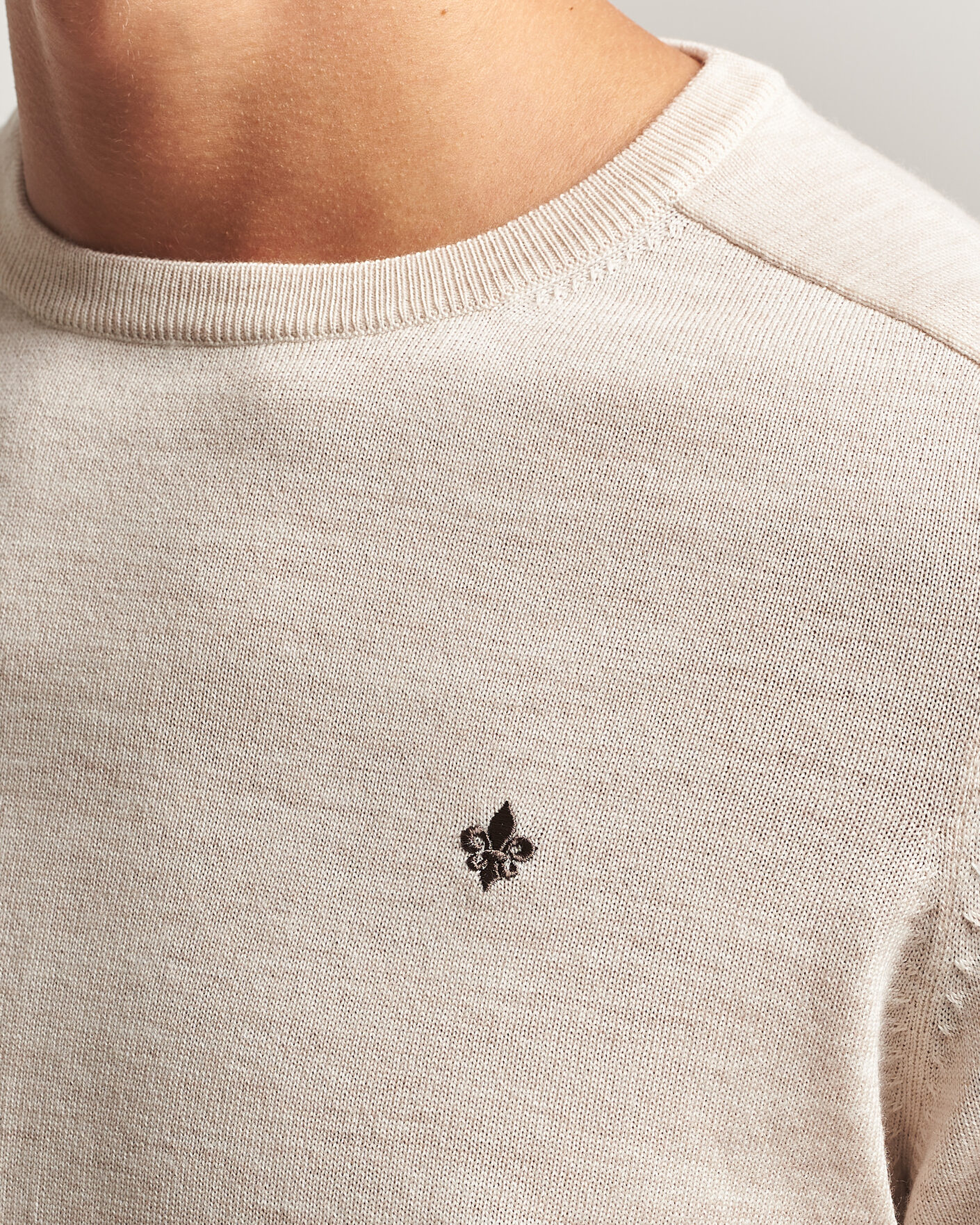 Herre | Trøjer | Morris | Merino O-Neck Off White