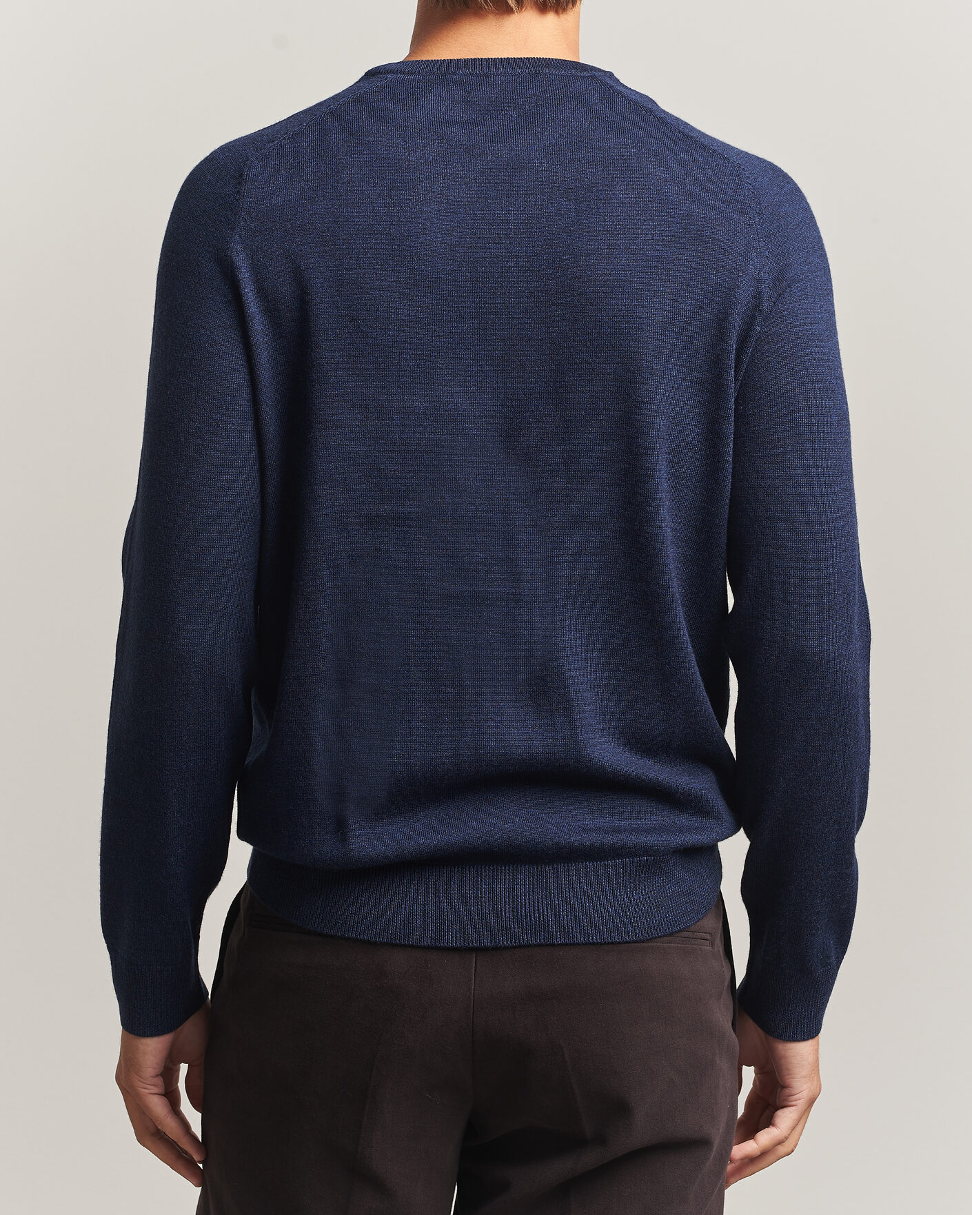 Herre | Trøjer | Morris | Merino O-Neck Navy