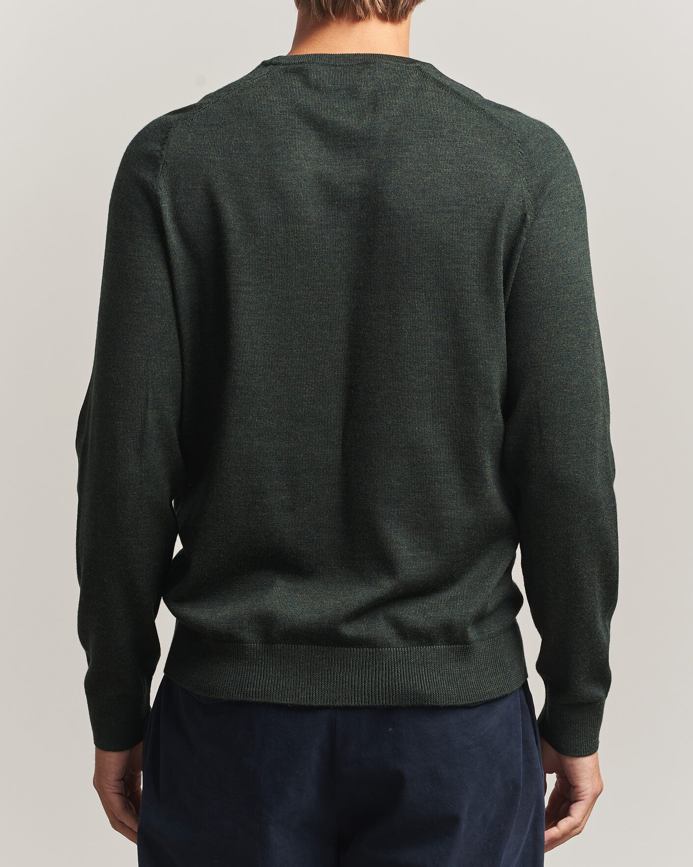 Herre | Trøjer | Morris | Merino O-Neck Olive
