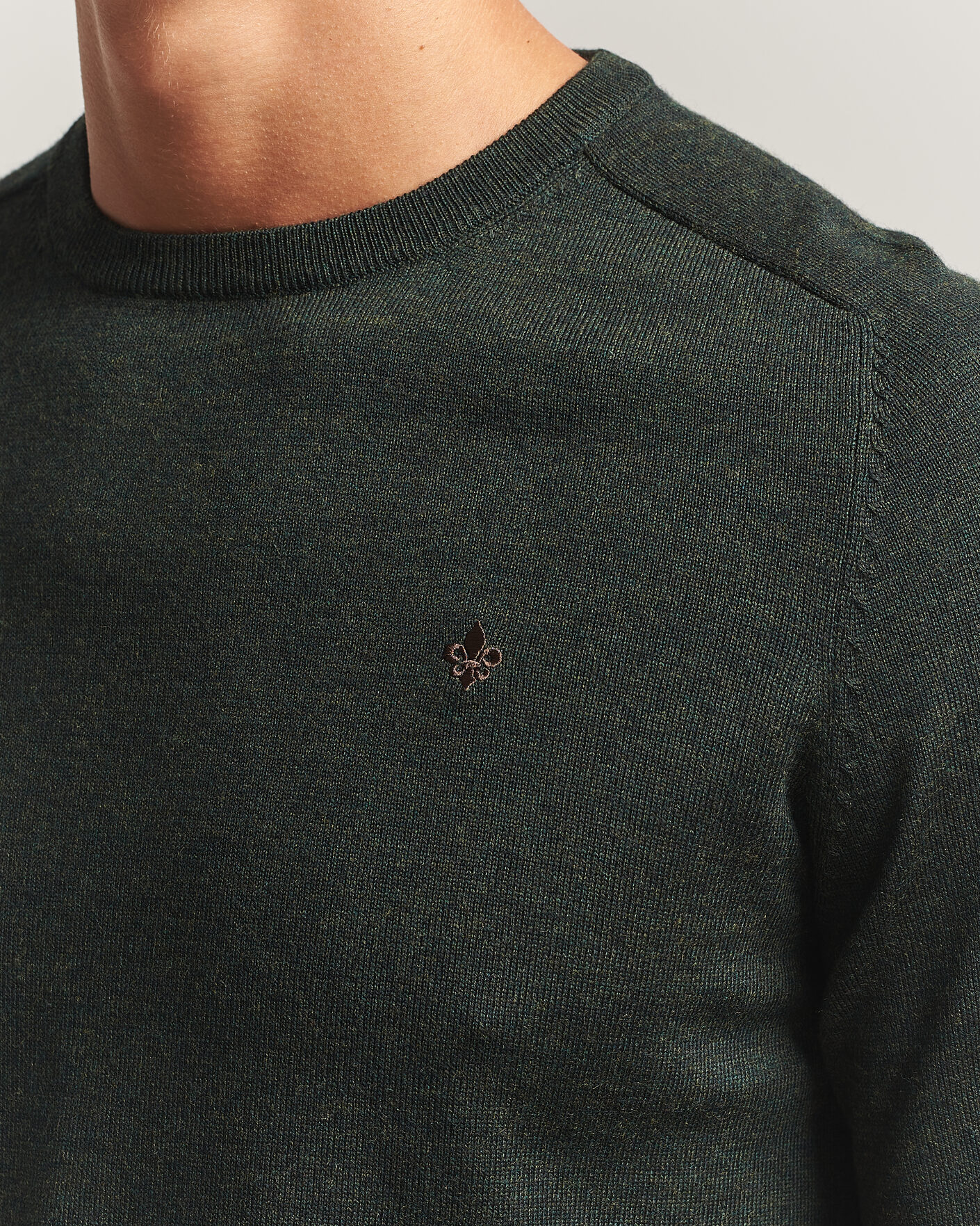 Herre | Trøjer | Morris | Merino O-Neck Olive