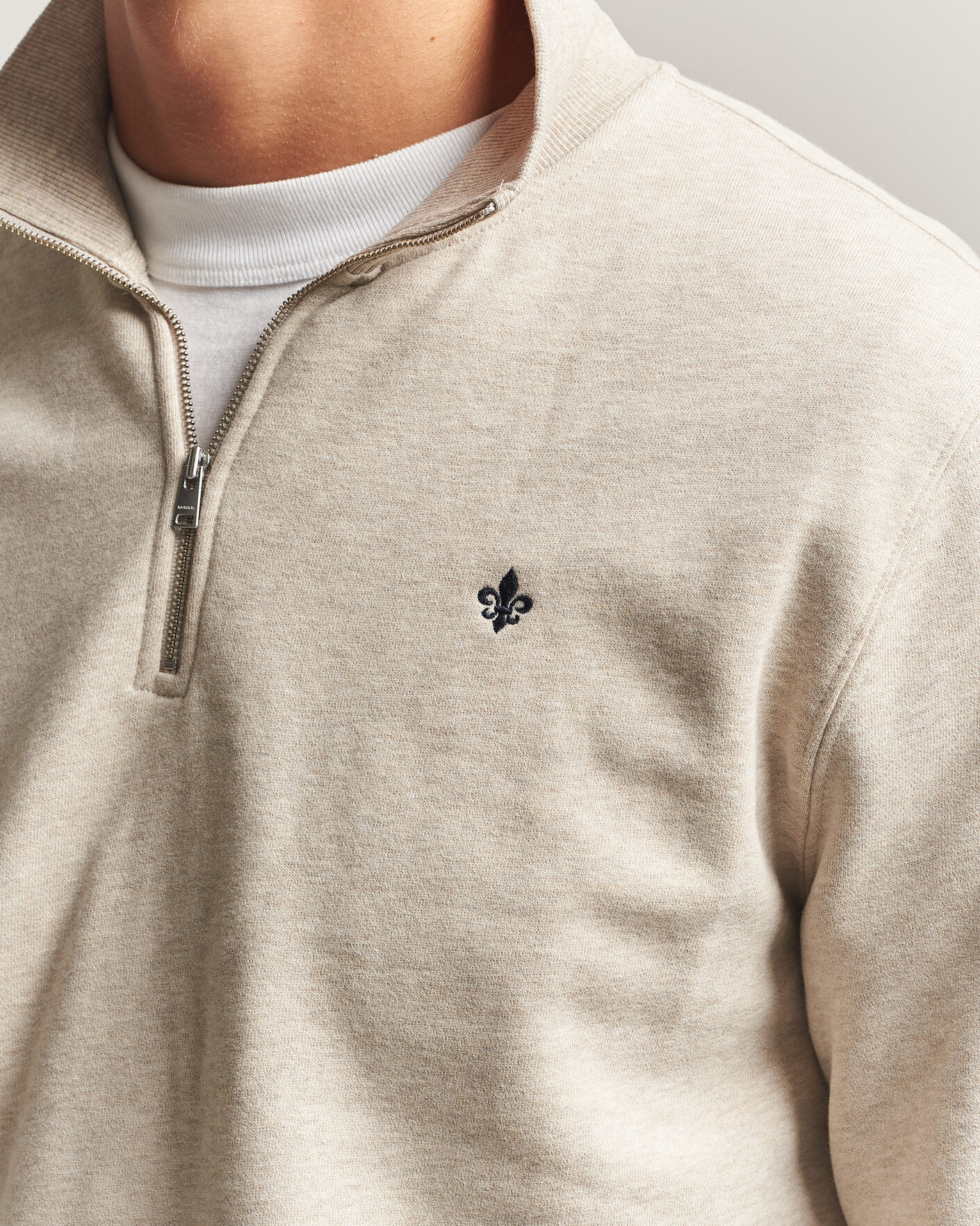 Herre | Trøjer | Morris | Brandon Lily Half Zip Khaki