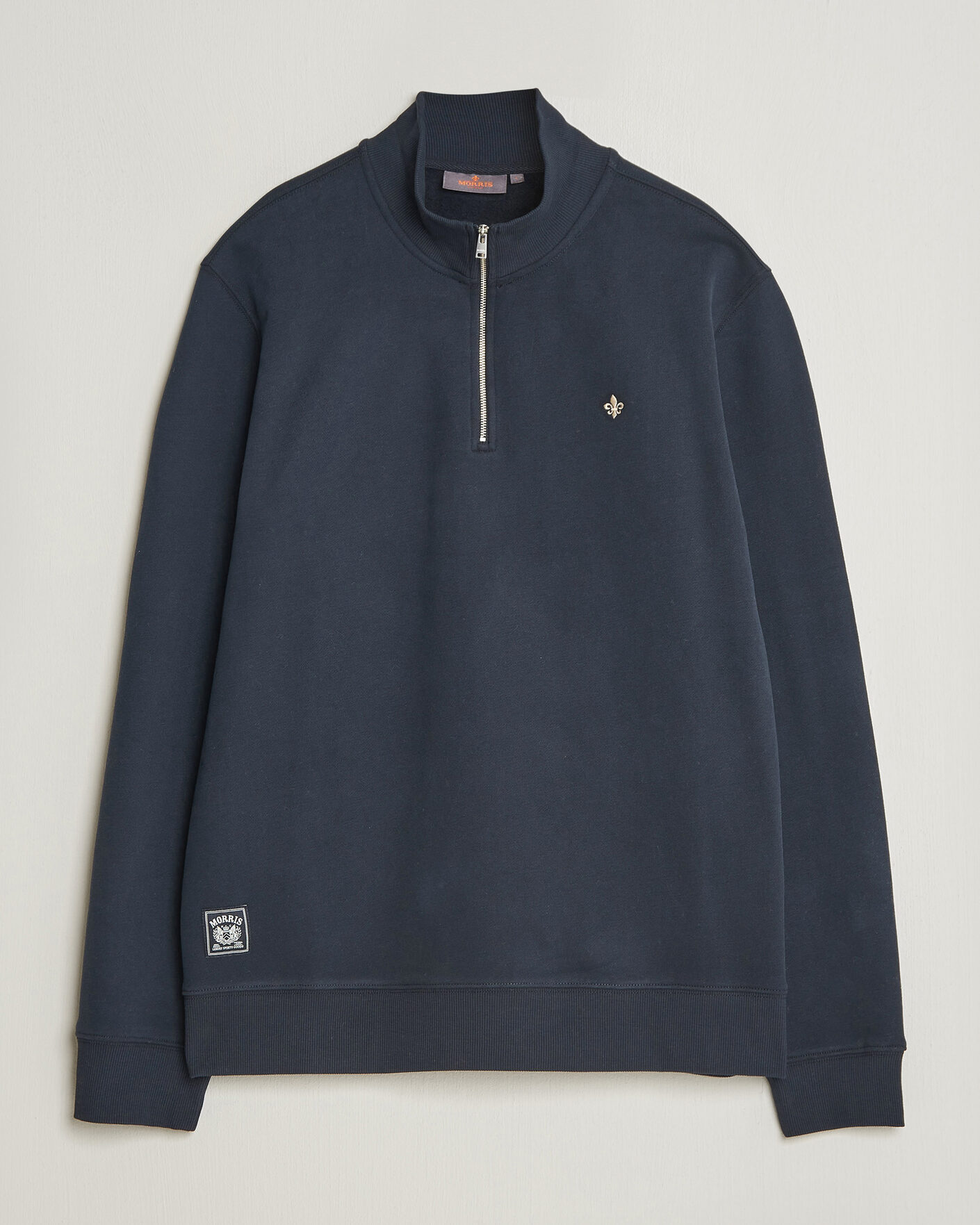 Herre | Trøjer | Morris | Brandon Lily Half Zip Old Blue