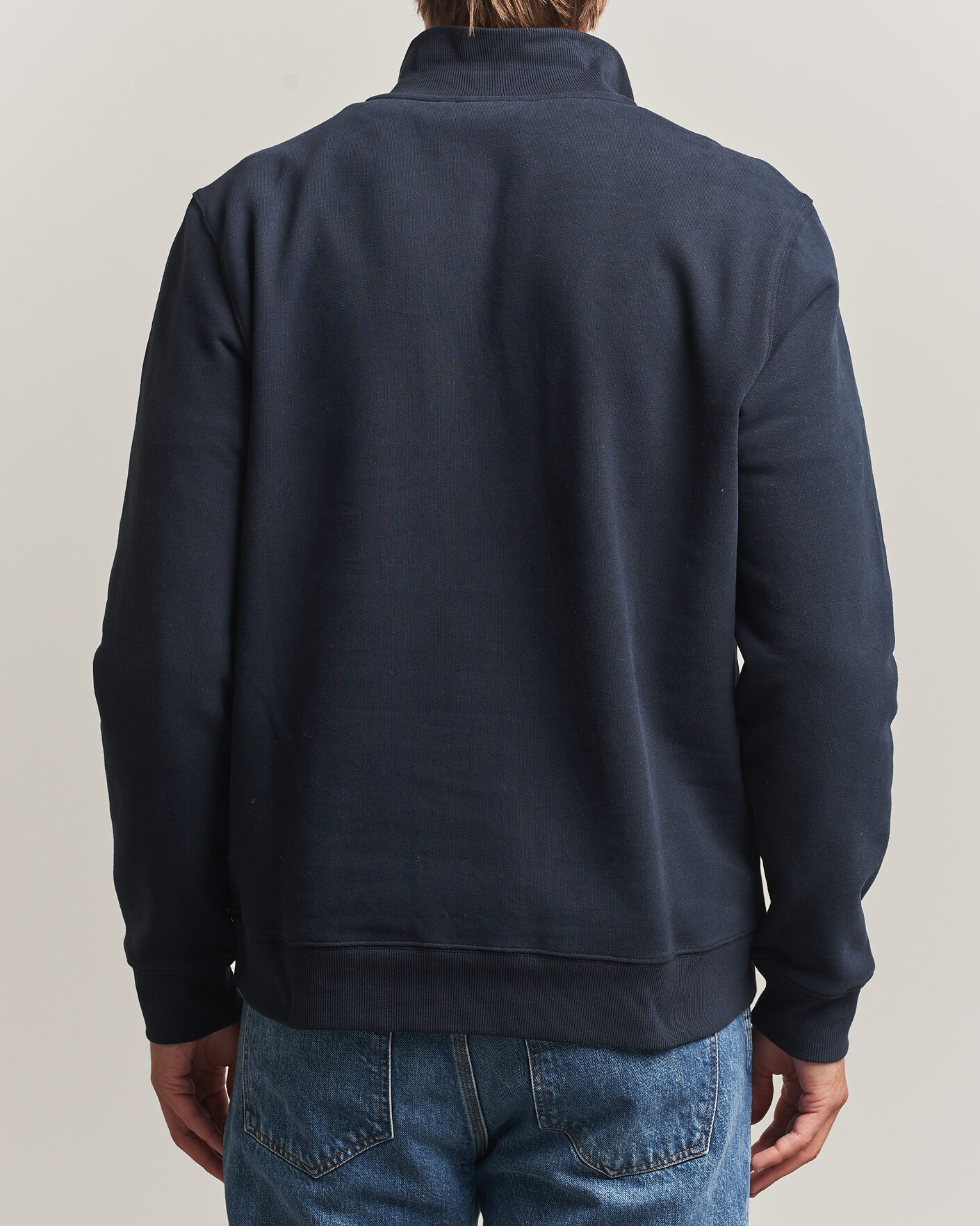 Herre | Trøjer | Morris | Brandon Lily Half Zip Old Blue