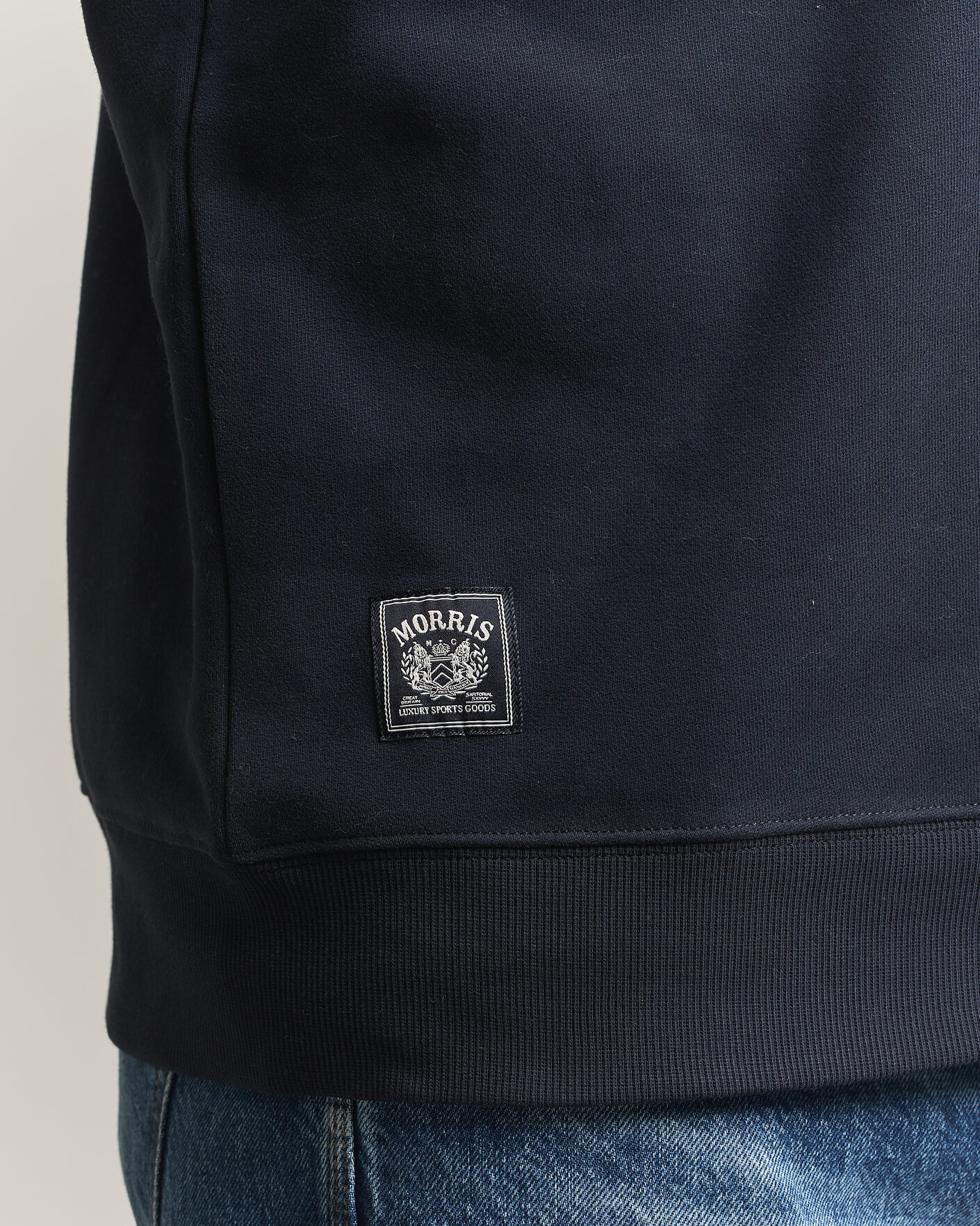 Herre | Trøjer | Morris | Brandon Lily Half Zip Old Blue