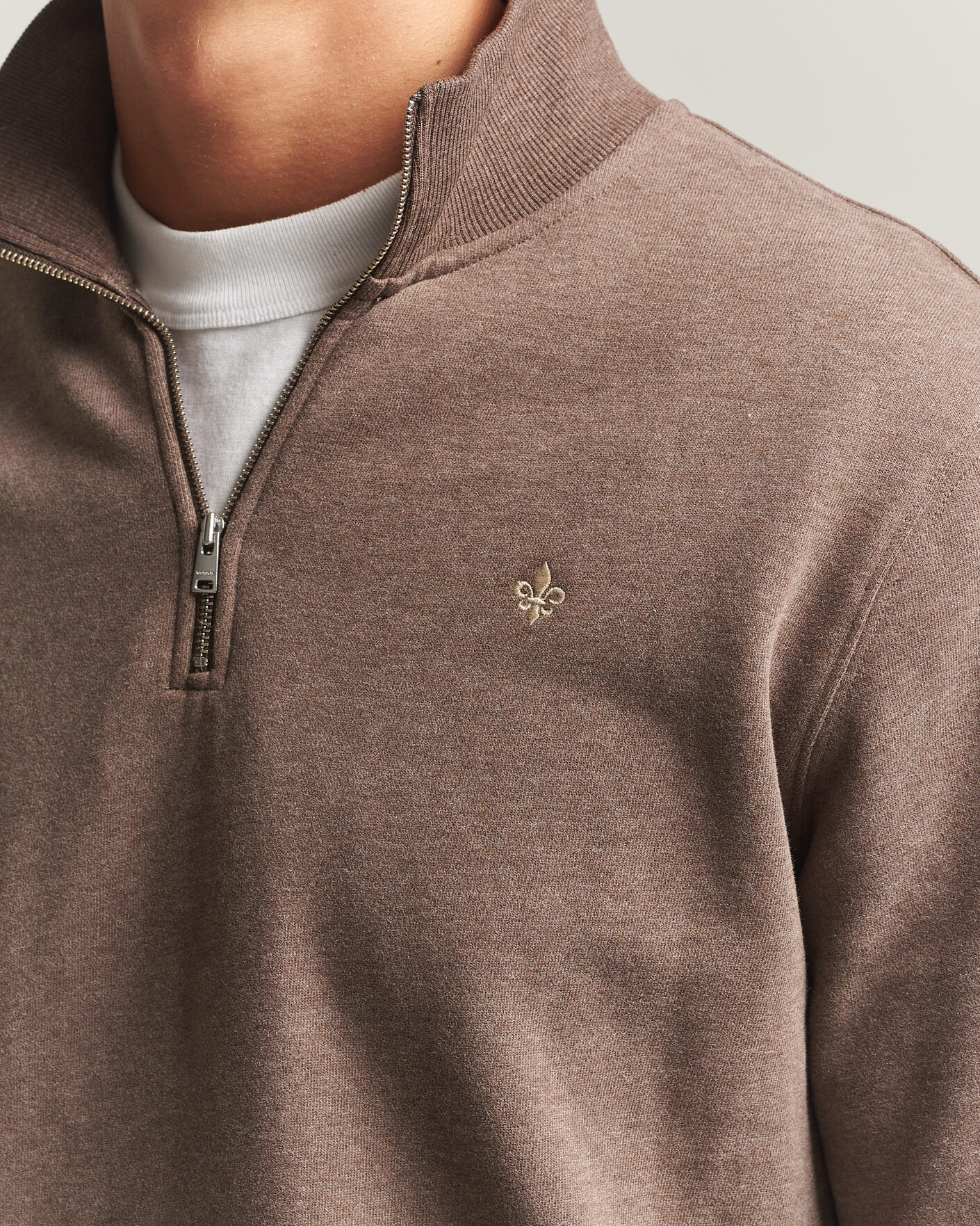 Herre | Trøjer | Morris | Brandon Lily Half Zip Brown