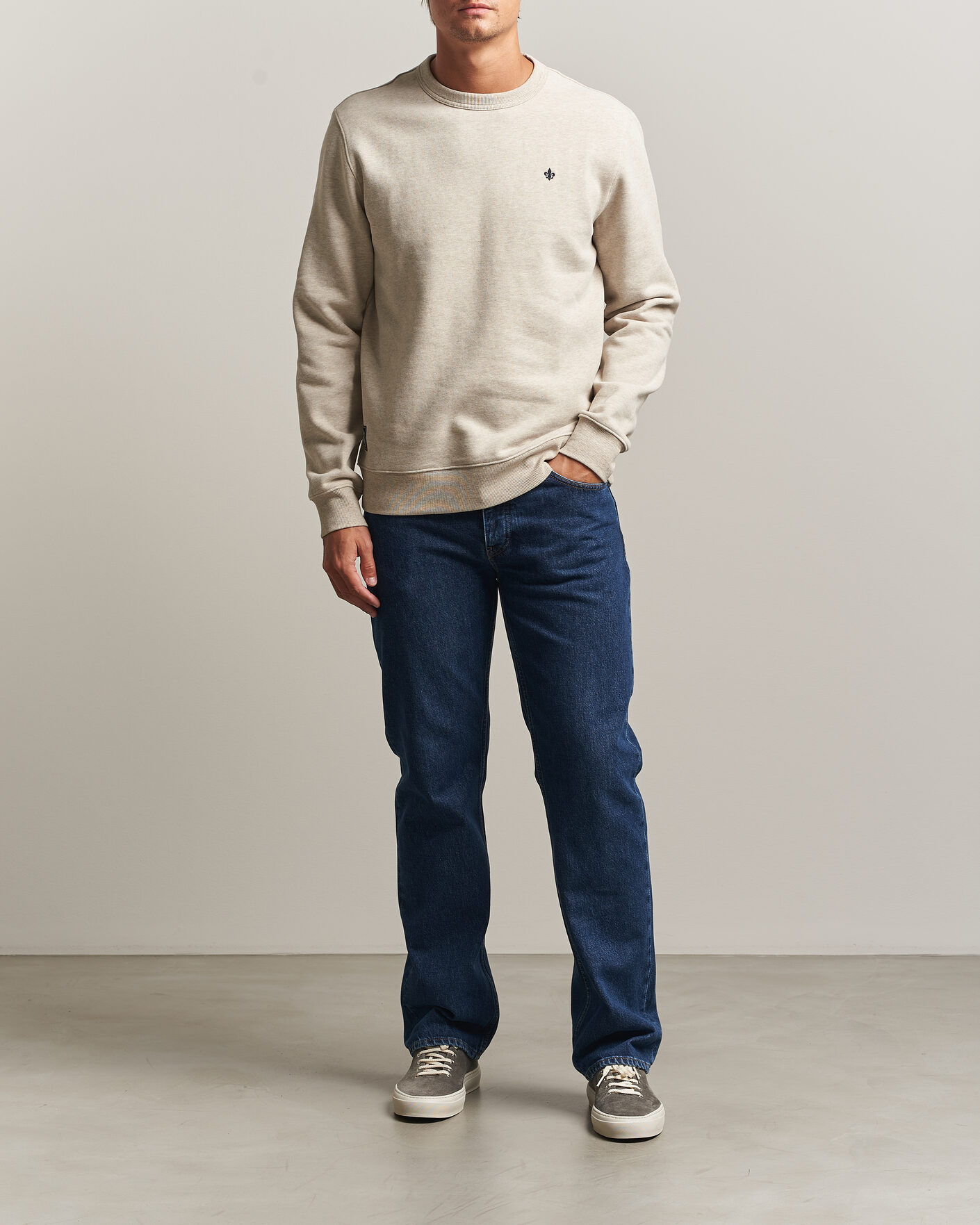 Herre | Trøjer | Morris | Brandon Lily Sweatshirt Khaki
