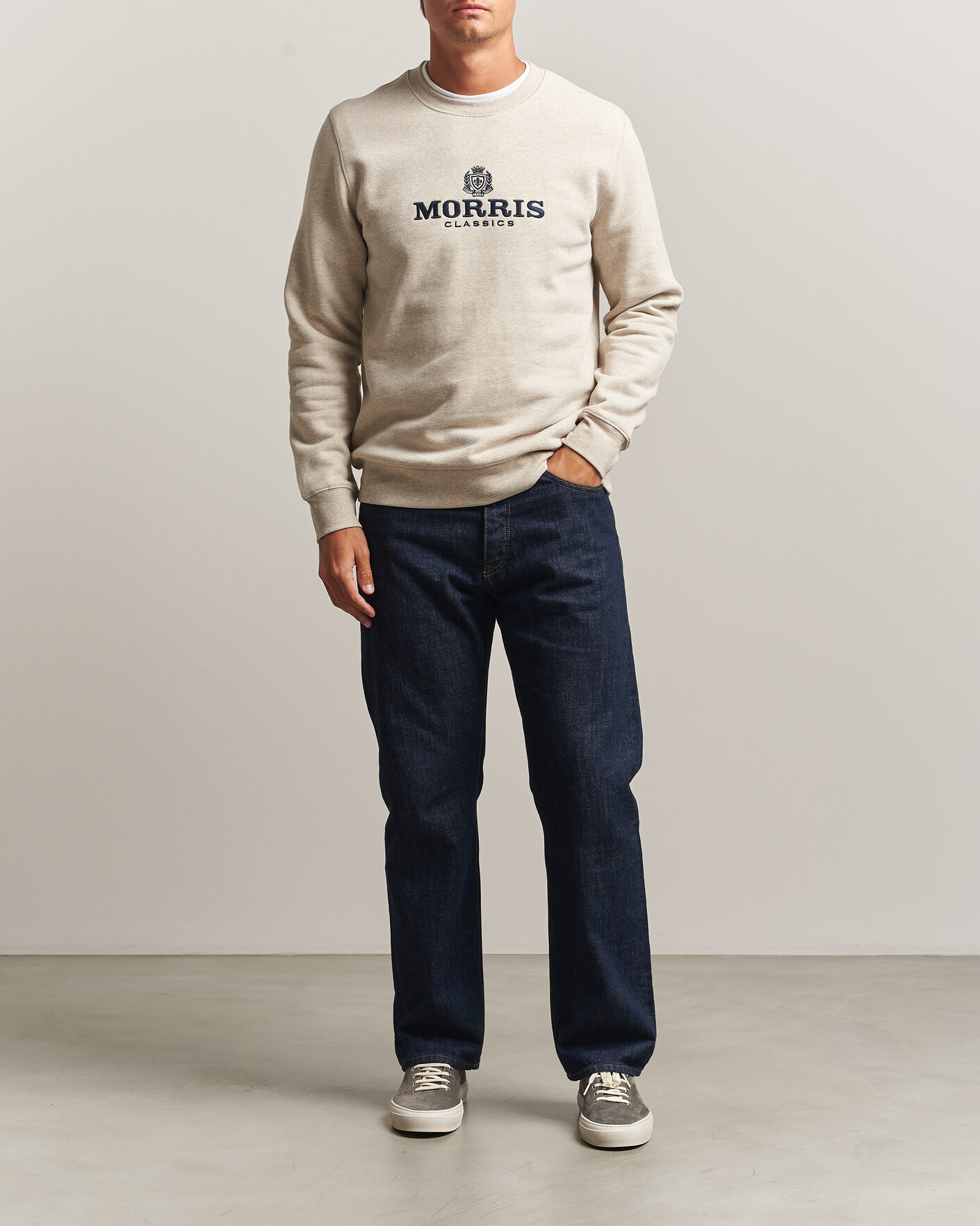 Herre | Trøjer | Morris | Brian Sweatshirt Khaki
